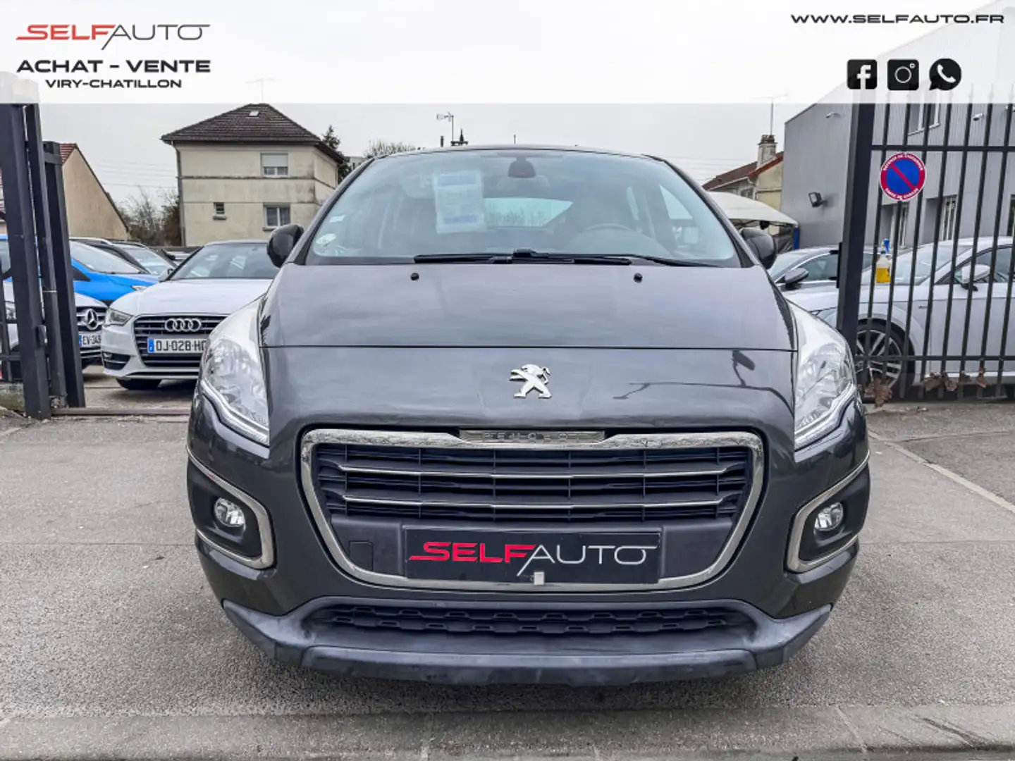 Peugeot 3008 1.6 BLUEHDI 120CH BUSINESS PACK S\u0026S EAT6 Gris - 2