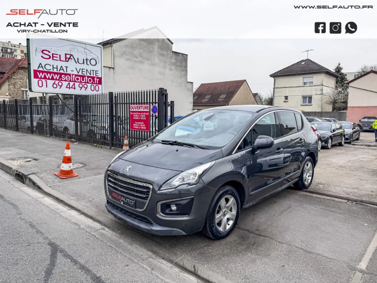 Peugeot 3008 1.6 BLUEHDI 120CH BUSINESS PACK S\u0026S EAT6 Gris - 1
