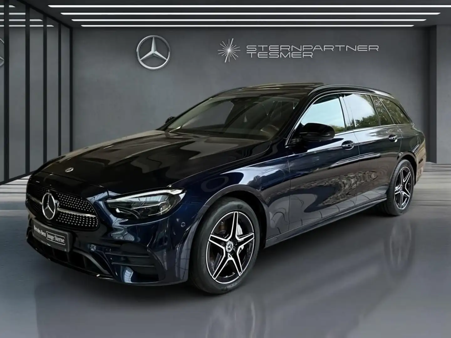 Mercedes-Benz E 300 de 4M T AMG+Avantgarde+MBUX+Night+Ambiente Blu/Azzurro - 1