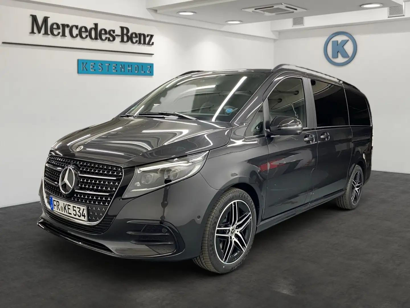 Mercedes-Benz V 300 d AVANTGARDE Lang AMG+360°+AHK+DISTR+MULTI Grau - 2