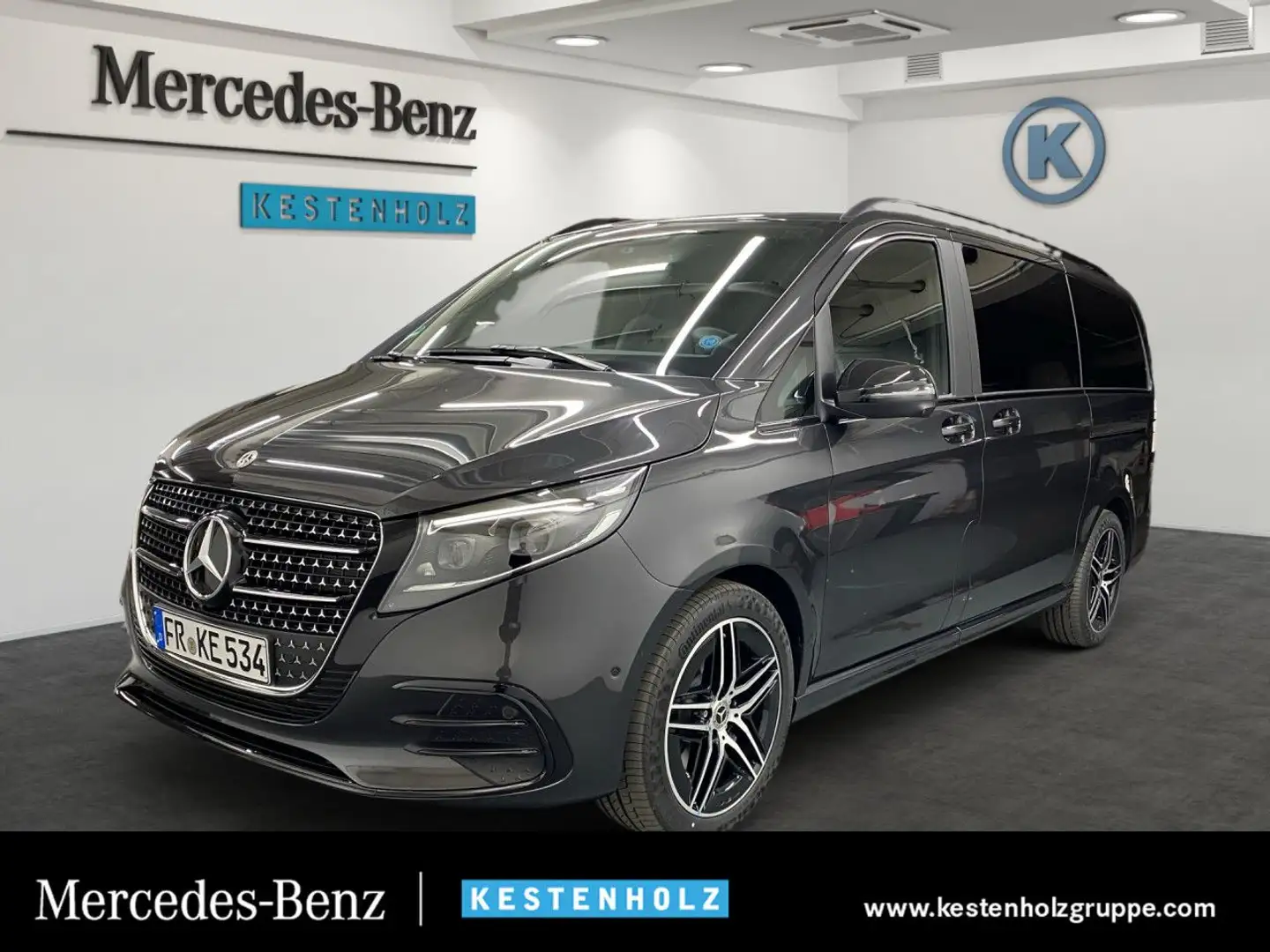 Mercedes-Benz V 300 d lang AMG WideScreen 360° Multibeam AHK 9G Grau - 1