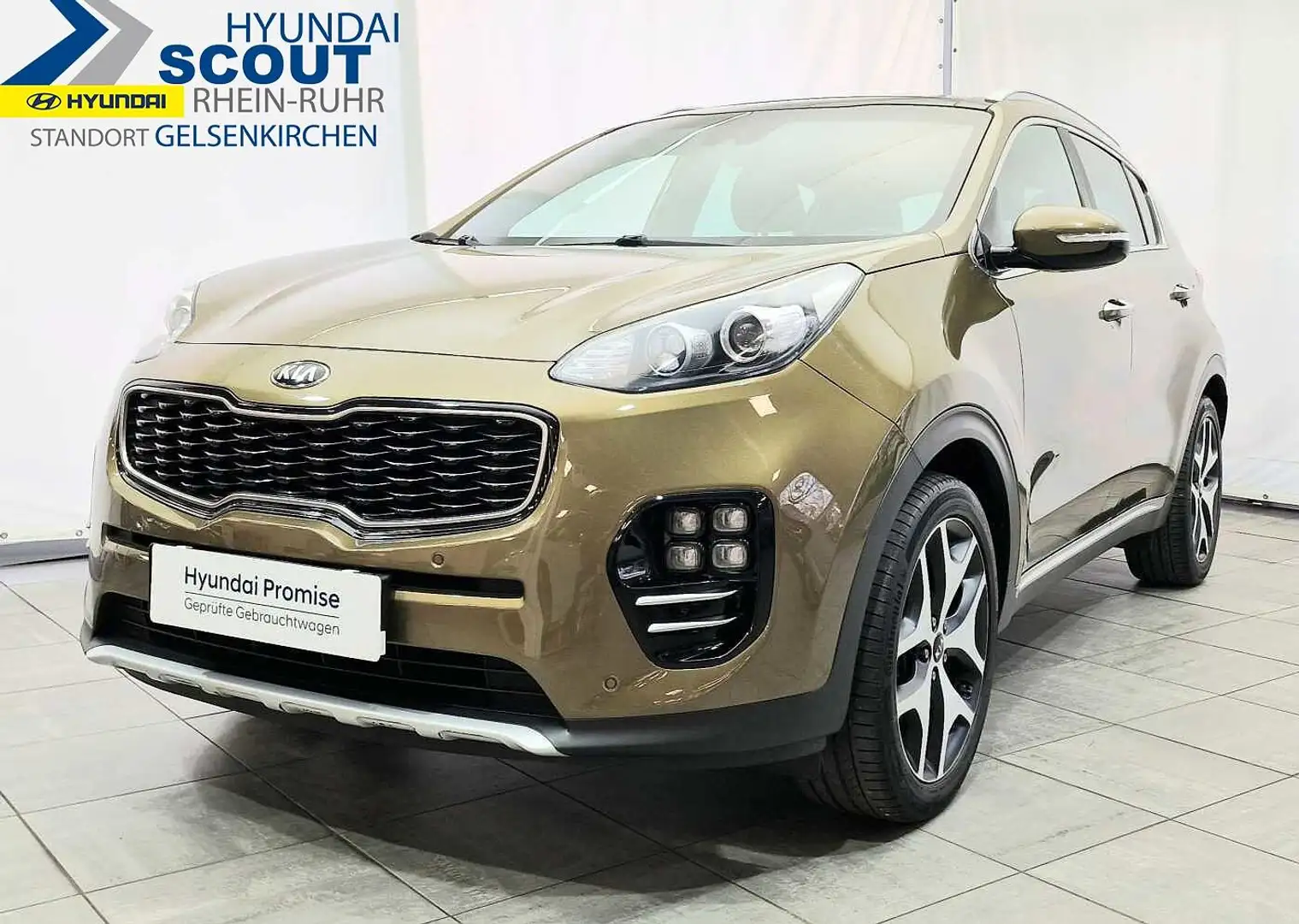 Kia Sportage 1.6 T-GDI AWD GT Line Leder Navi AHK Vert - 1
