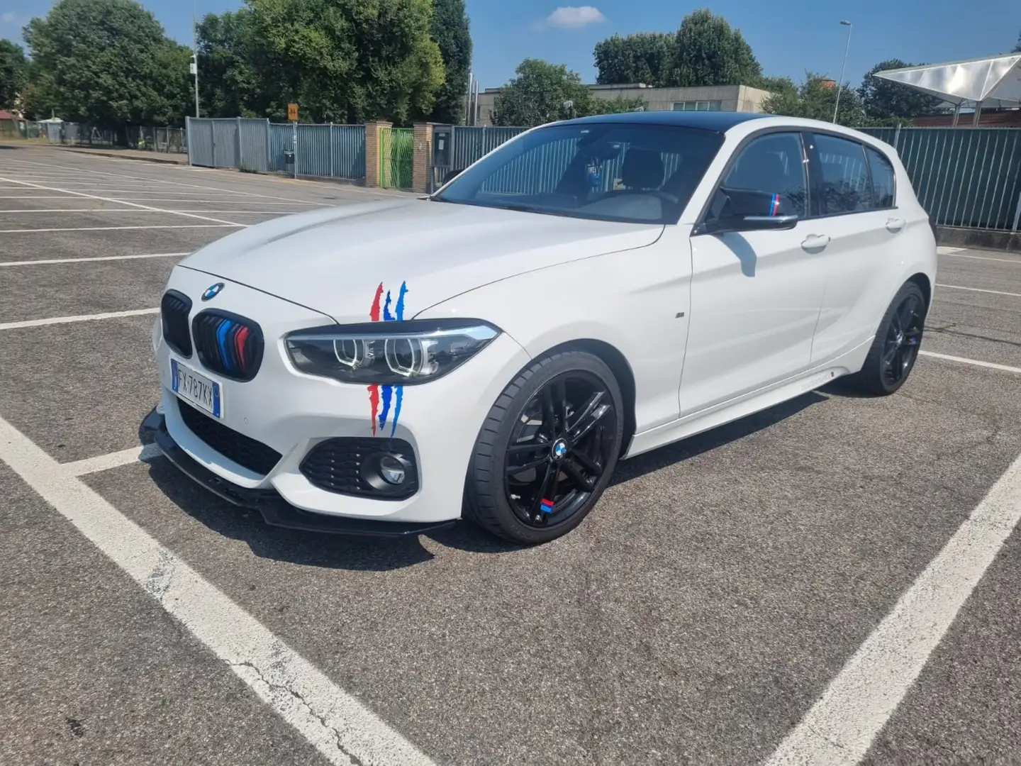 BMW 118 118d Msport auto Bianco - 1