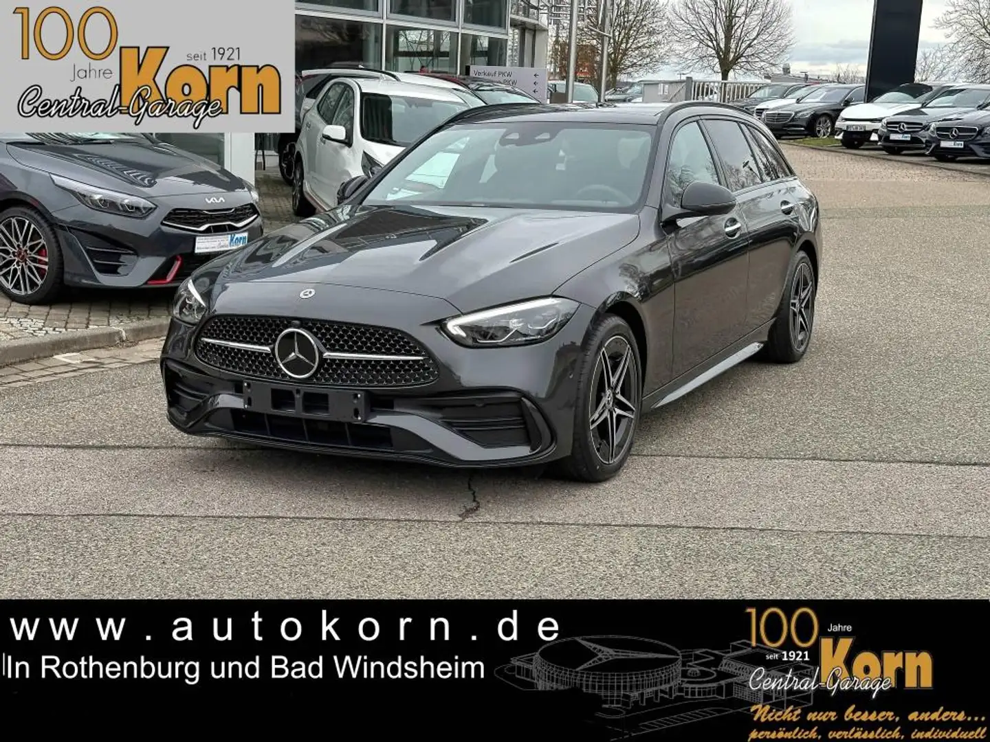 Mercedes-Benz C 300 T AMG NightP ACC PanoD AHK elSitz Kam Gris - 1
