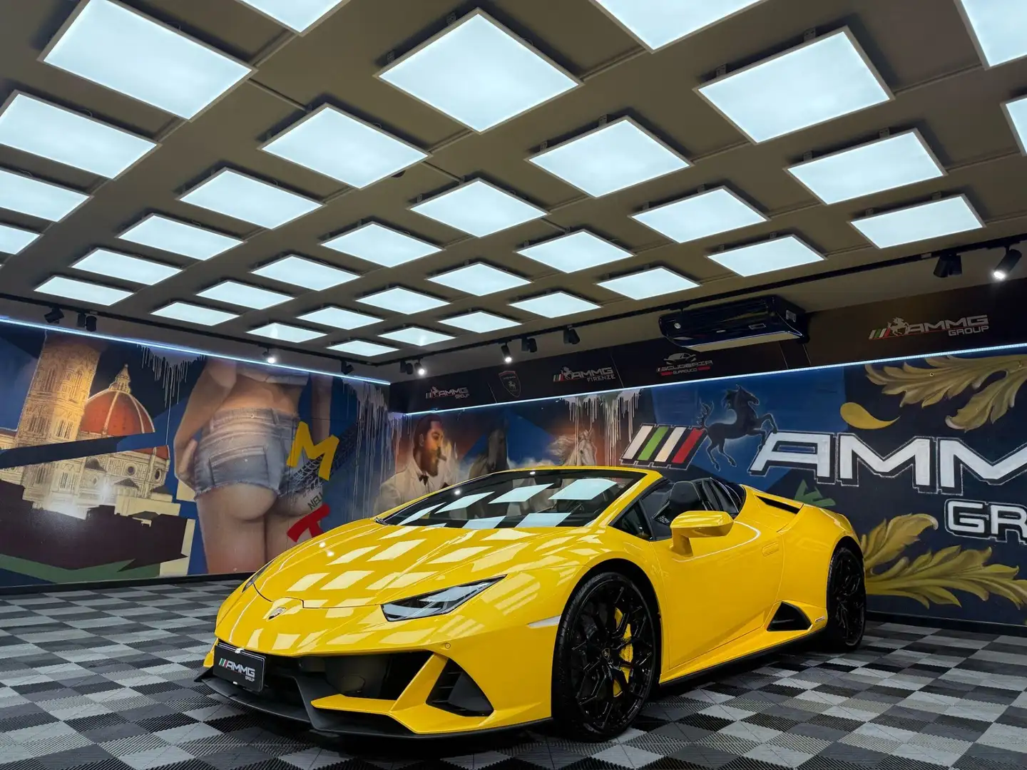 Lamborghini Huracán Spyder 5.2 Evo 640 awd (069) Sárga - 1
