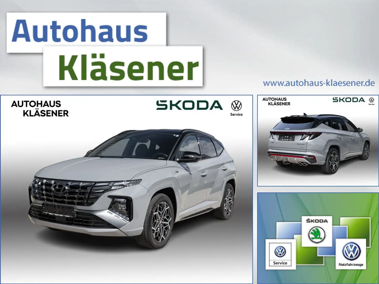 Hyundai TUCSON N-Line 1.6 T-GDI 132 KW Automatik 4WD Grigio - 1