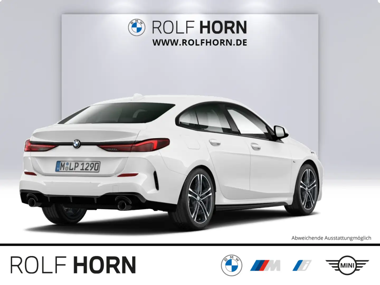 BMW 220 i Gran Coupe M Sport Navi Klima LED SHZ 18" Weiß - 2