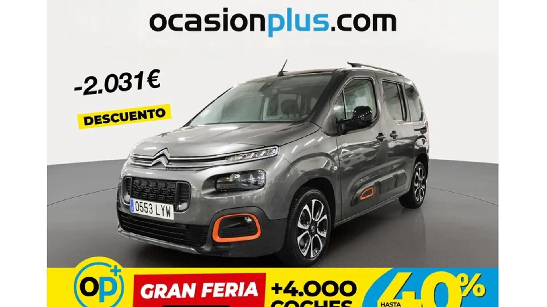 Citroen Berlingo BlueHDi S&S Talla M Shine 130 Gris - 1