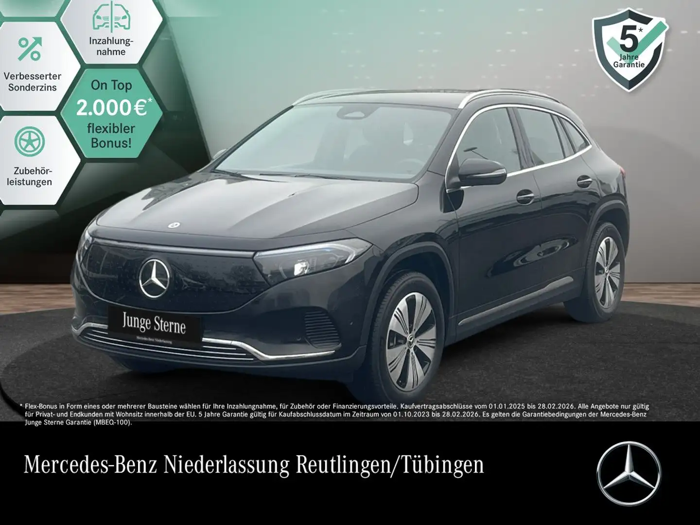 Mercedes-Benz EQA 350 4M PROG+ADVANCED+KAMERA+SPUR Schwarz - 1