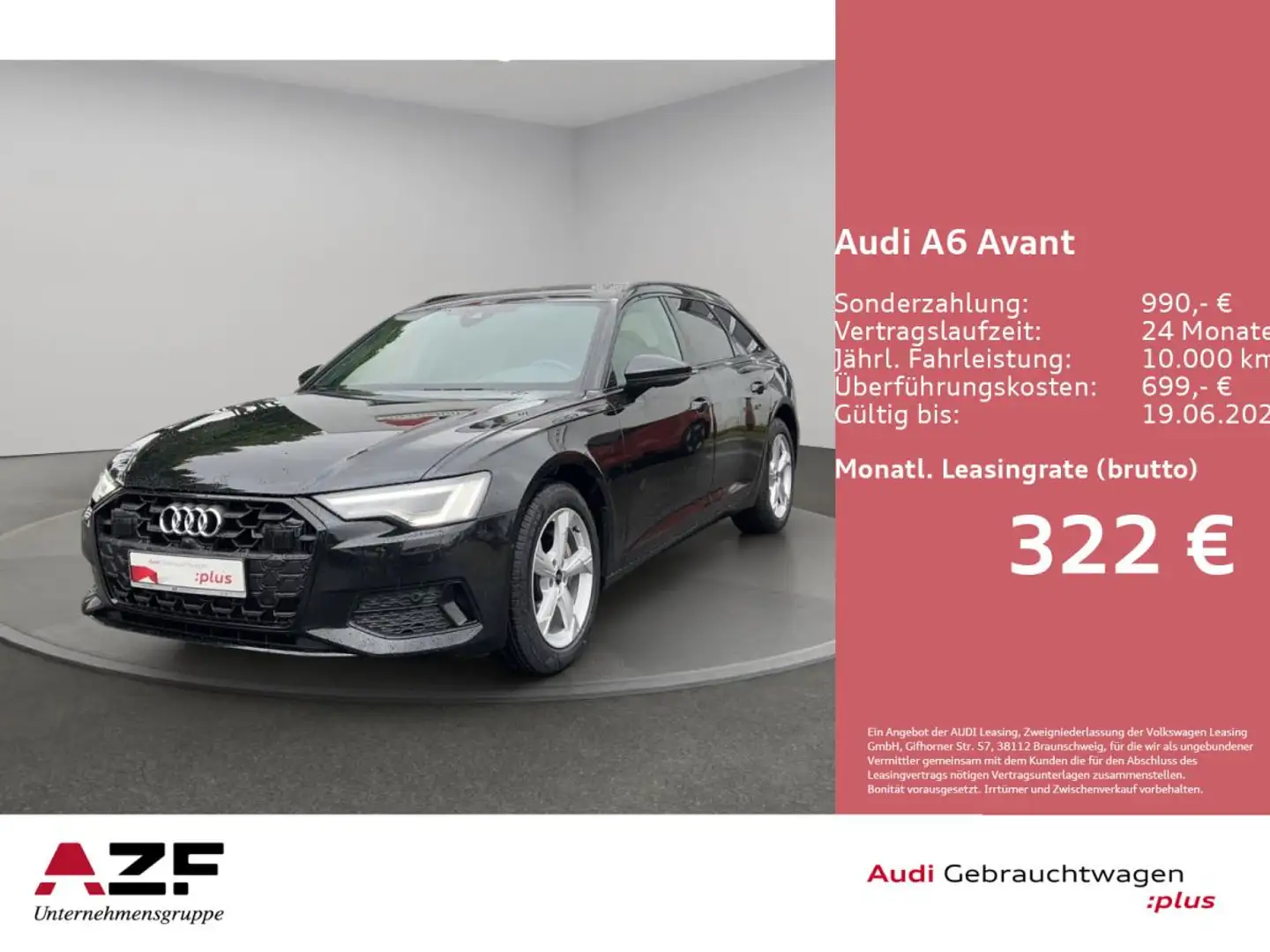 Audi A6 Avant 40 TDI S-tronic advanced ACC+HUD+360°KAMERA+ Schwarz - 1