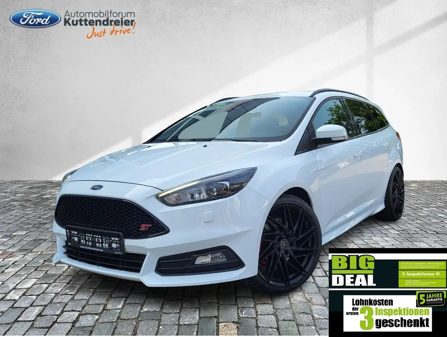 Ford Focus Turnier ST Klima Tempomat Alarm R/CD Weiß - 1