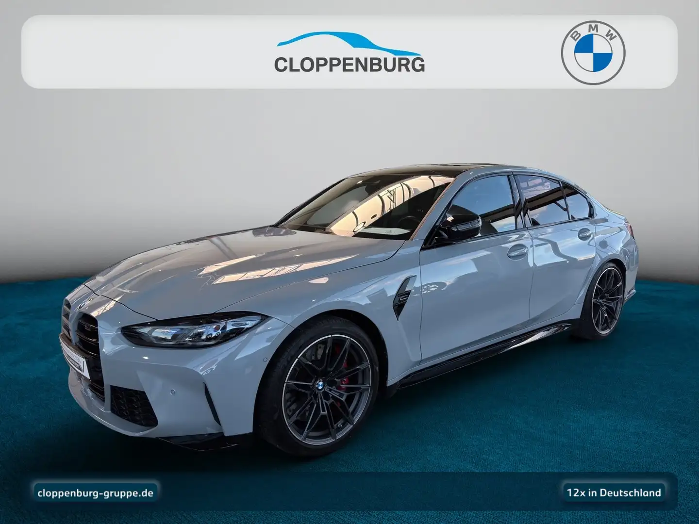 BMW M3 Competition Limousine Navi+360°+Laser+SHZ+LED Grau - 1