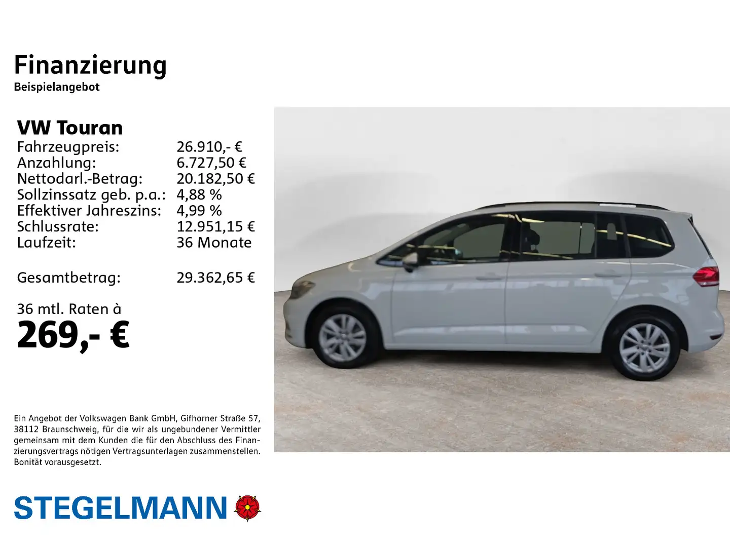 Volkswagen Touran 2.0 TDI DSG Comfortline *AHK*Kamera*Navi* Blanc - 2