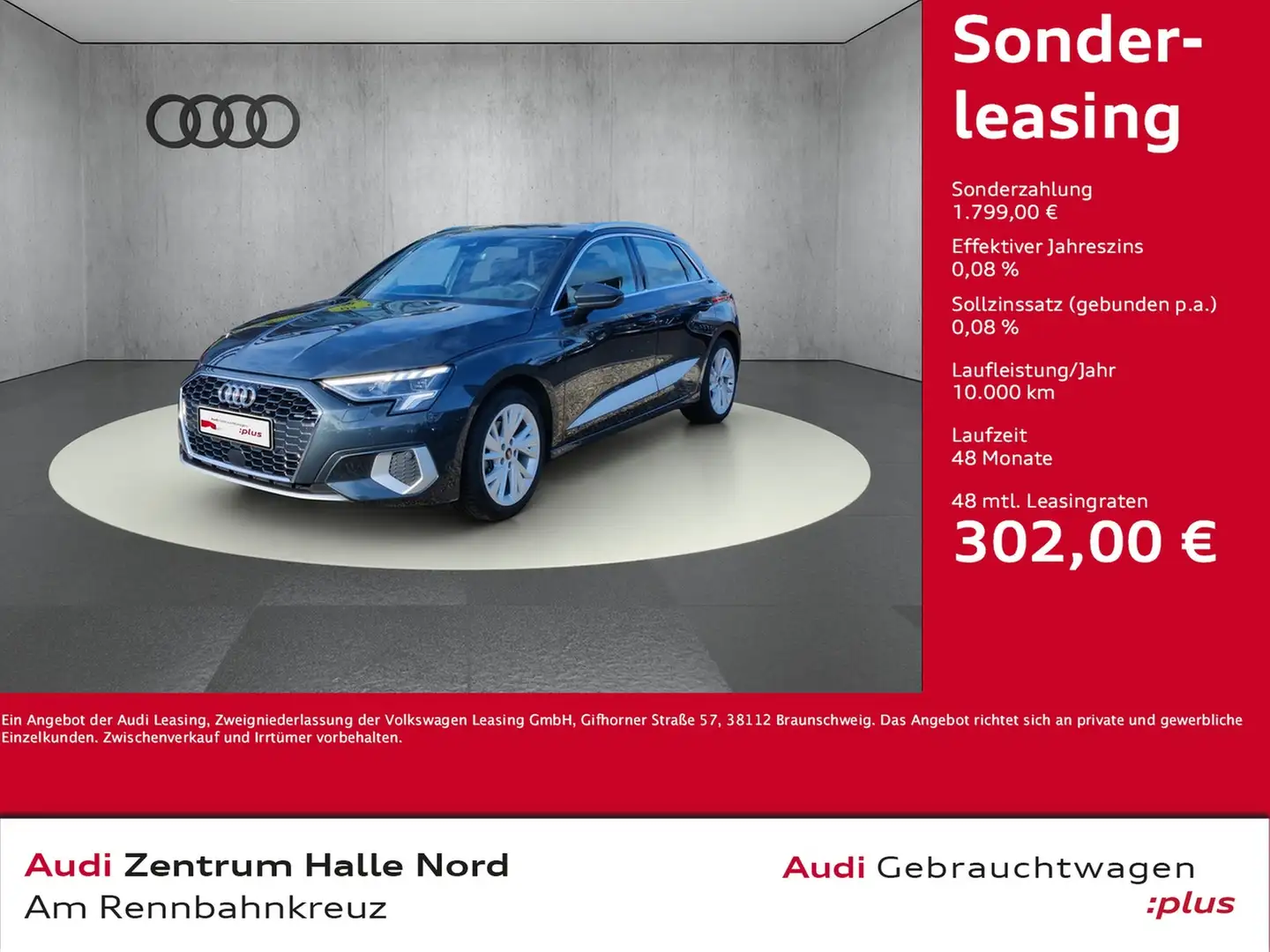 Audi A3 Sportback 35 TFSI advanced S tronic Gris - 1