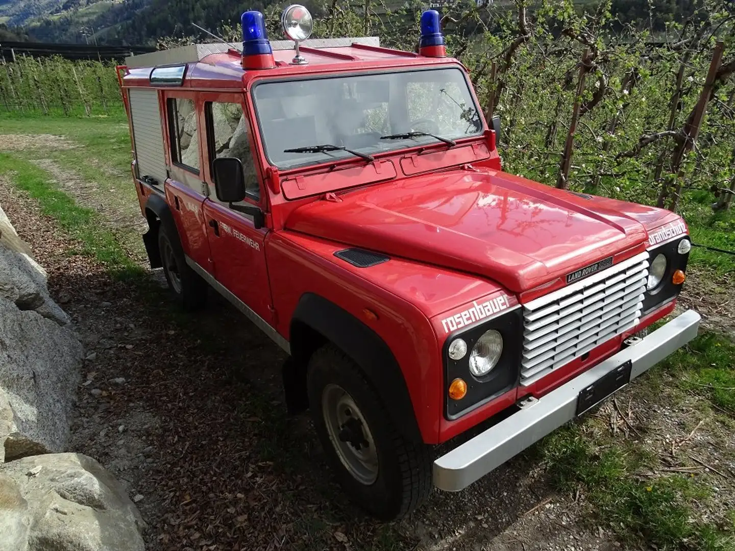 Land Rover Defender 3.5 V8 vigili di fuoco 18000 km Červená - 2