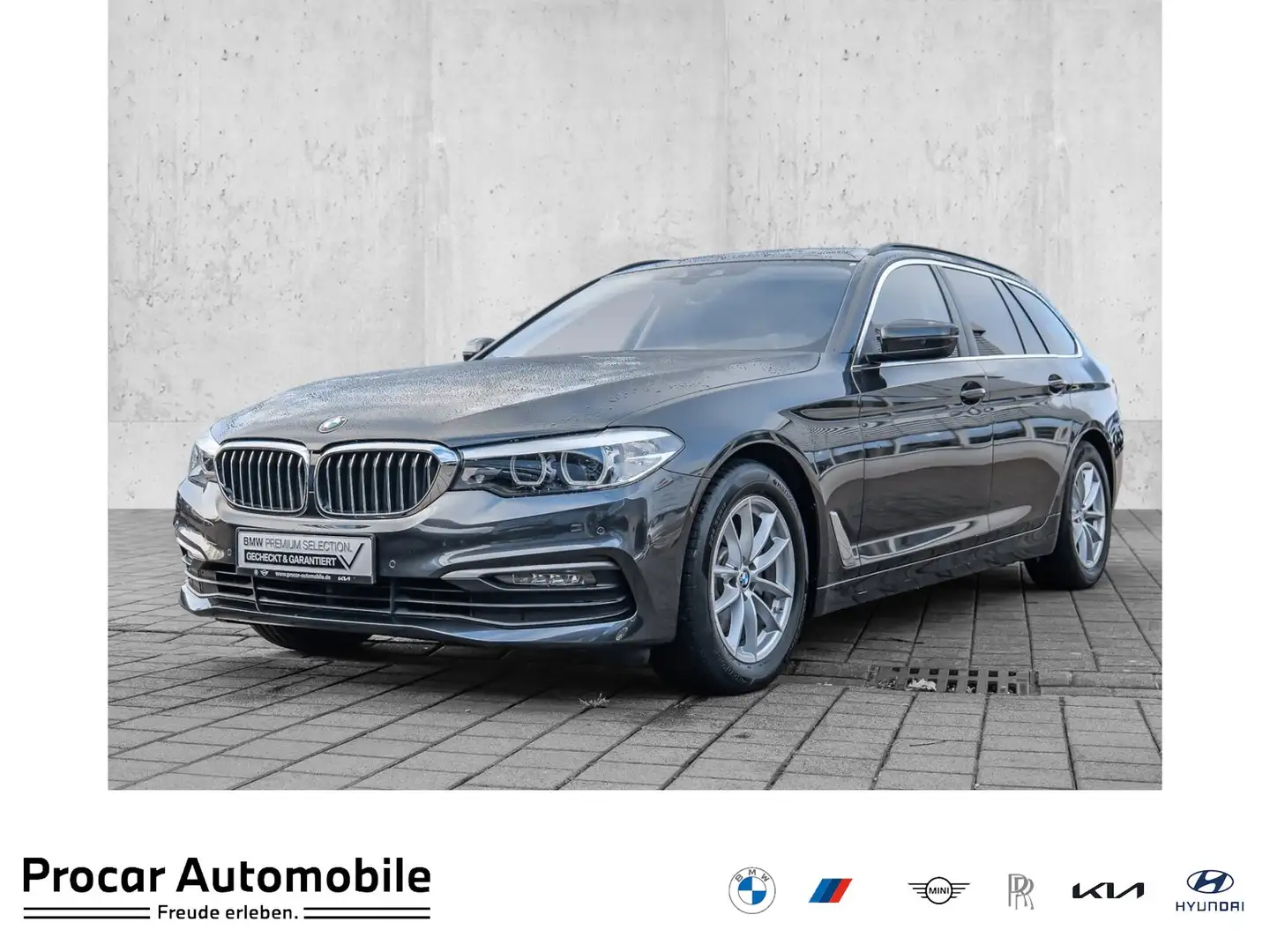 BMW 520 d HUD AHK RFK NAVI LED PDC V+H Parkass. LM Grigio - 1
