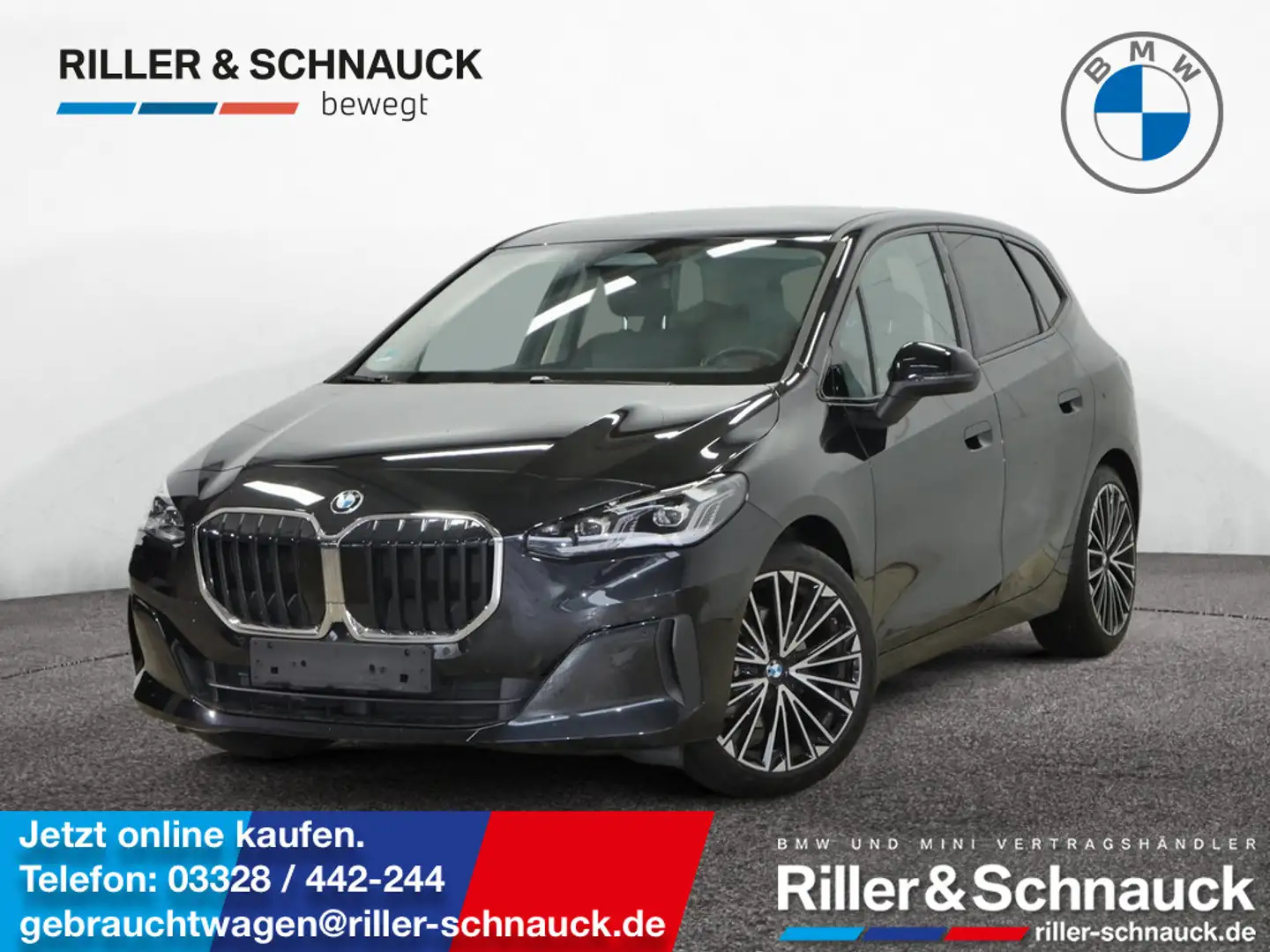 BMW 218 i Active Tourer LED+NAVi+KAM+SHZG Schwarz - 1