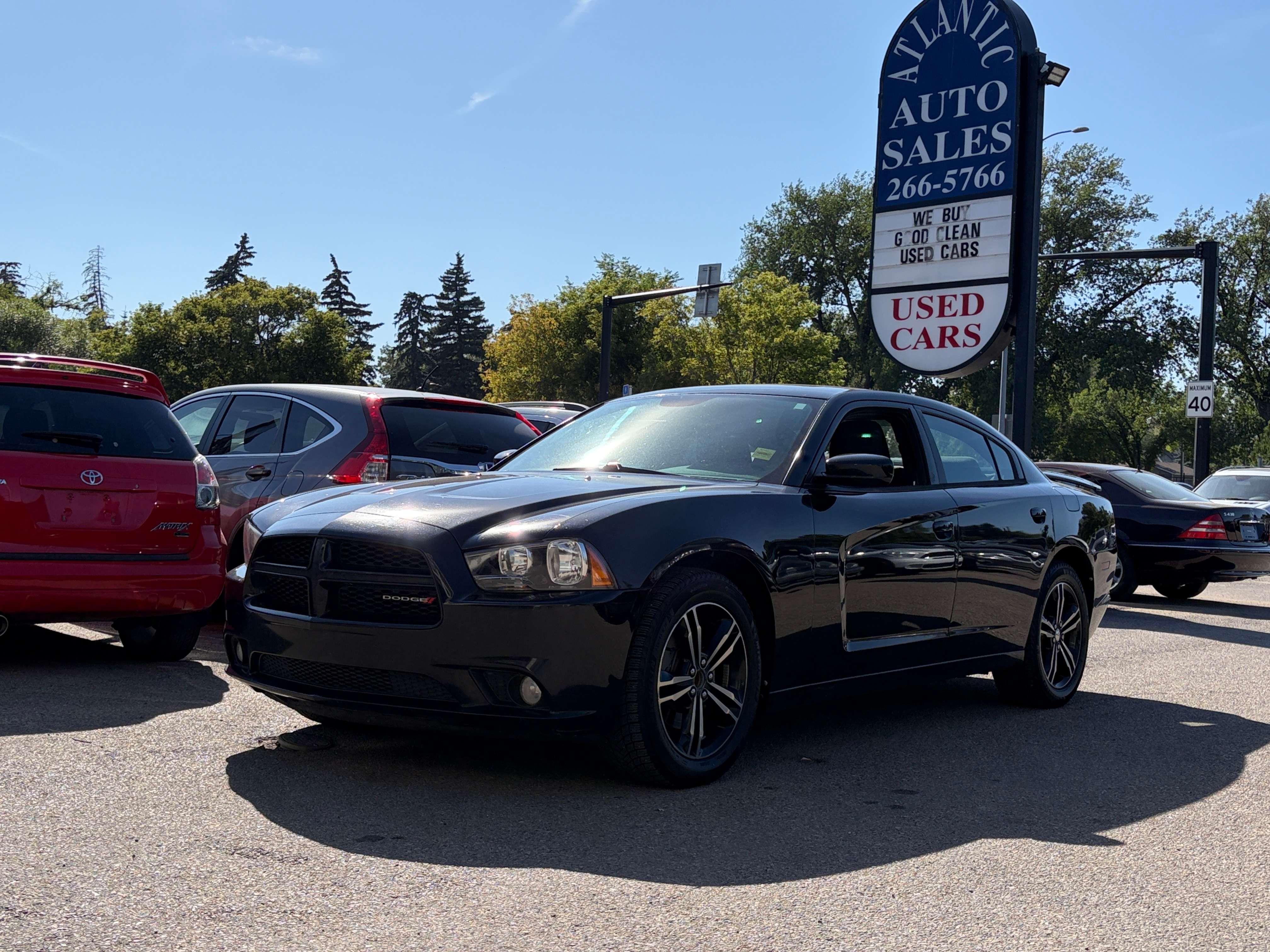Black 2014 Dodge Charger Sedan All-Wheel Drive Automatic