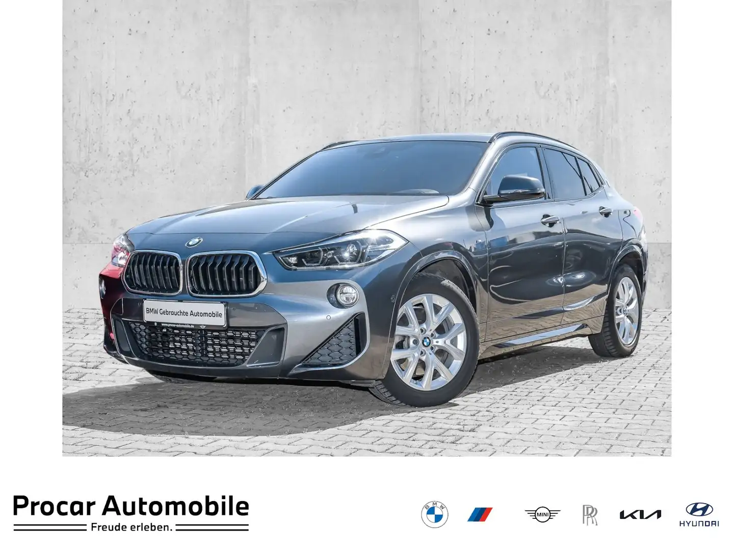 BMW X2 sDrive20i M Sport AHK Pano LED HuD HiFi Grau - 1