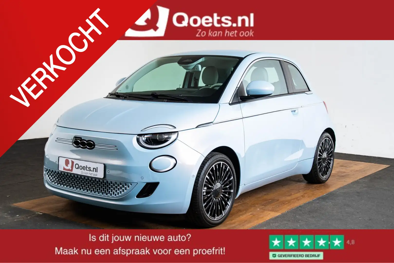 Fiat 500 La Prima 42 kWh Stoelverwarming - Achteruitrijcame Albastru - 1