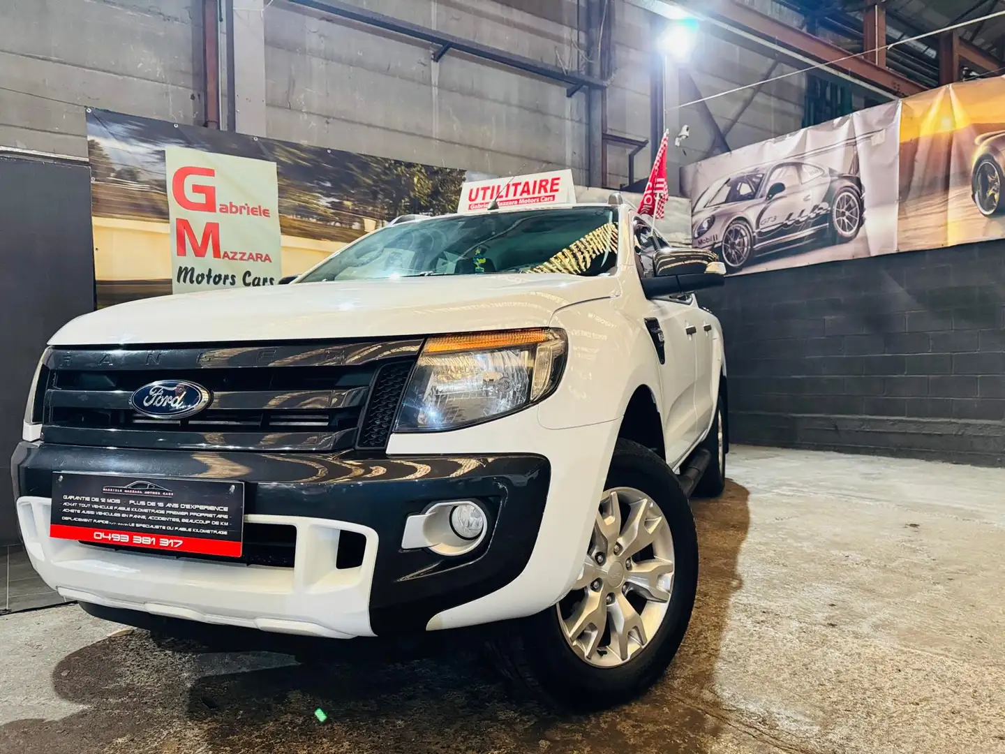 Ford Ranger 3.2 TDCi Wildtrak Att rem J.A Cuir Caméra Weiß - 1