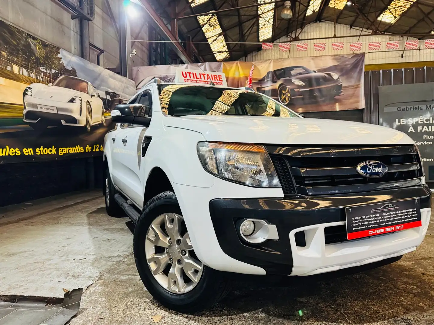 Ford Ranger 3.2 TDCi Wildtrak Att rem J.A Cuir Caméra Weiß - 2