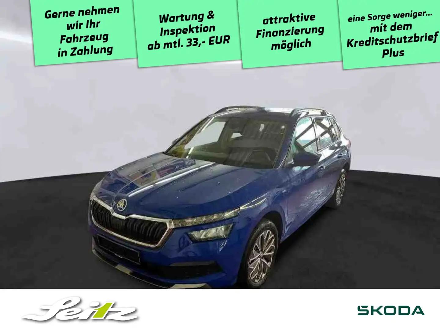 Skoda Kamiq 1.0 TSI Clever *LED*PARKSENSOR*SITZHZG* Blau - 1