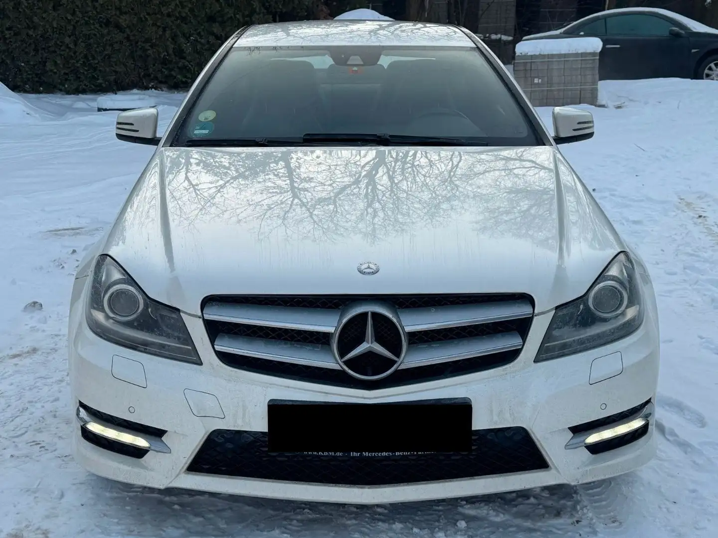 Mercedes-Benz C 250 CDI Coupé AMG 2HD PDC LEDER NAVI XEN Blanc - 2