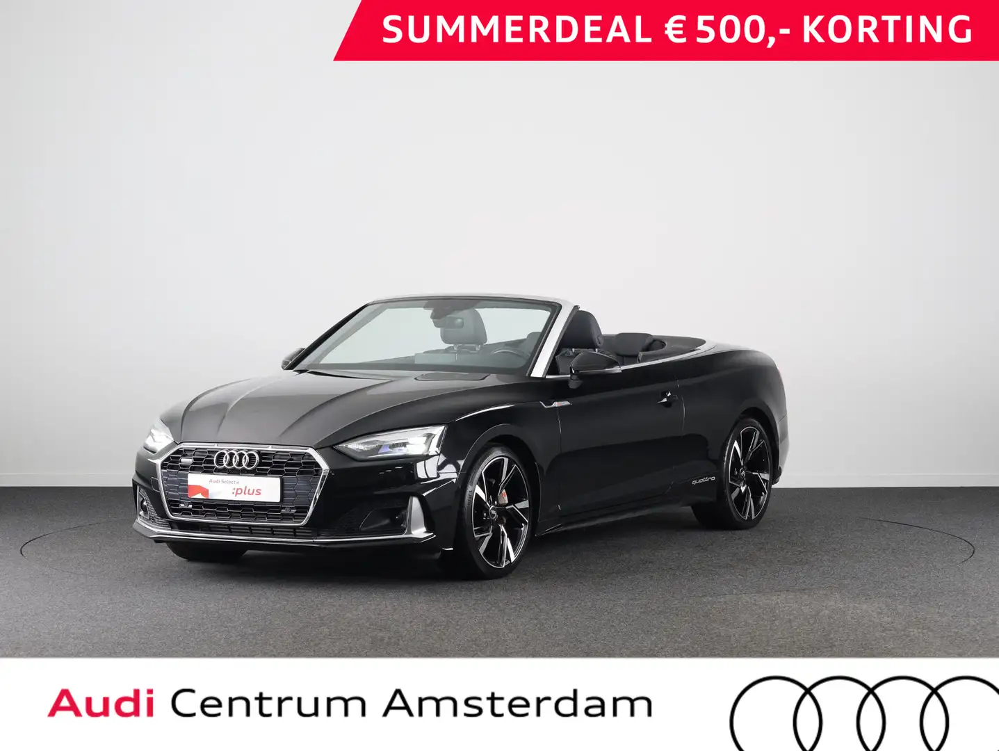 Audi A5 Cabriolet 40 TFSI quattro S edition 204 pk S-troni Zwart - 1