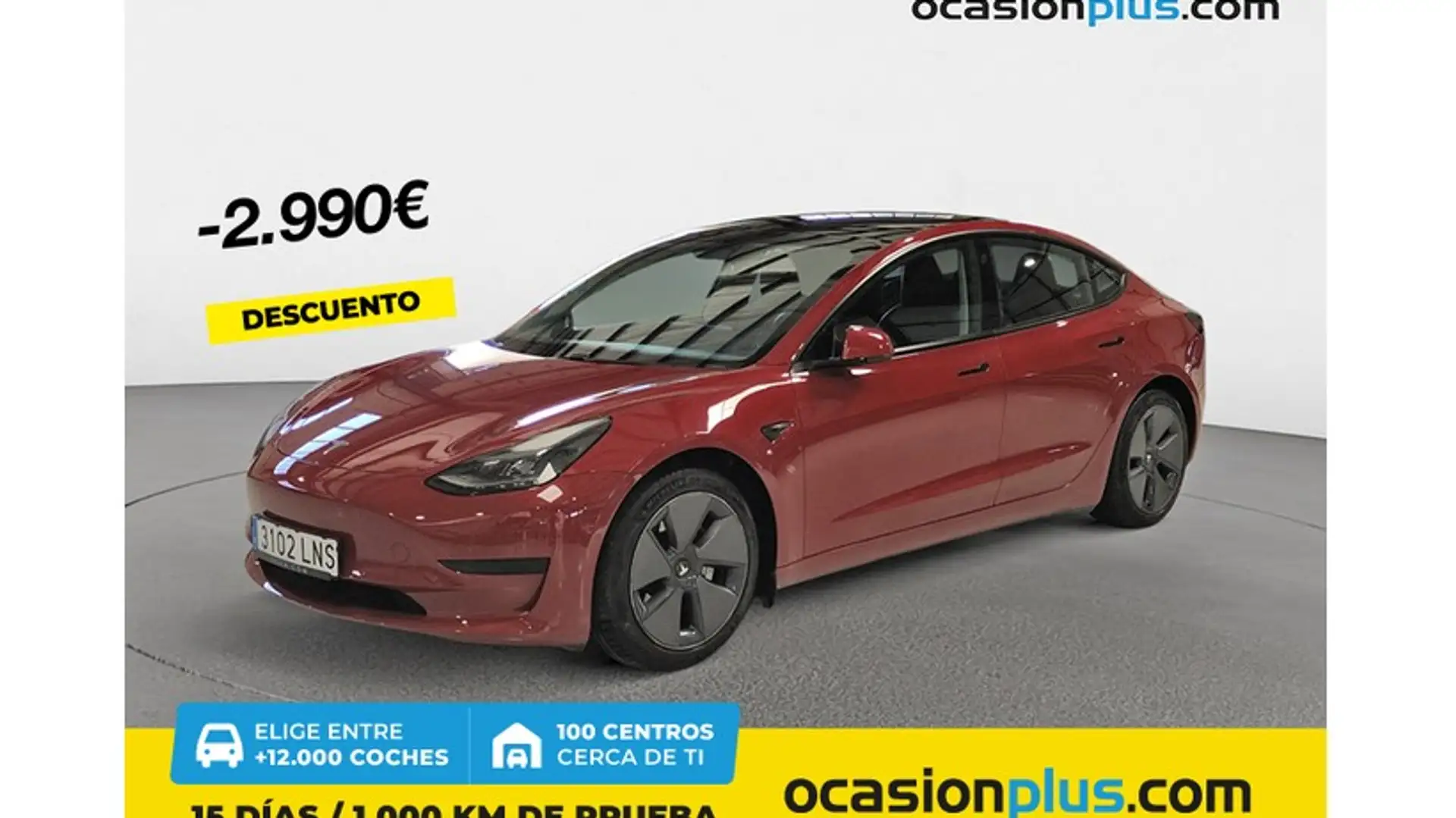 Tesla Model 3 Standard Range RWD Plus Rojo - 1