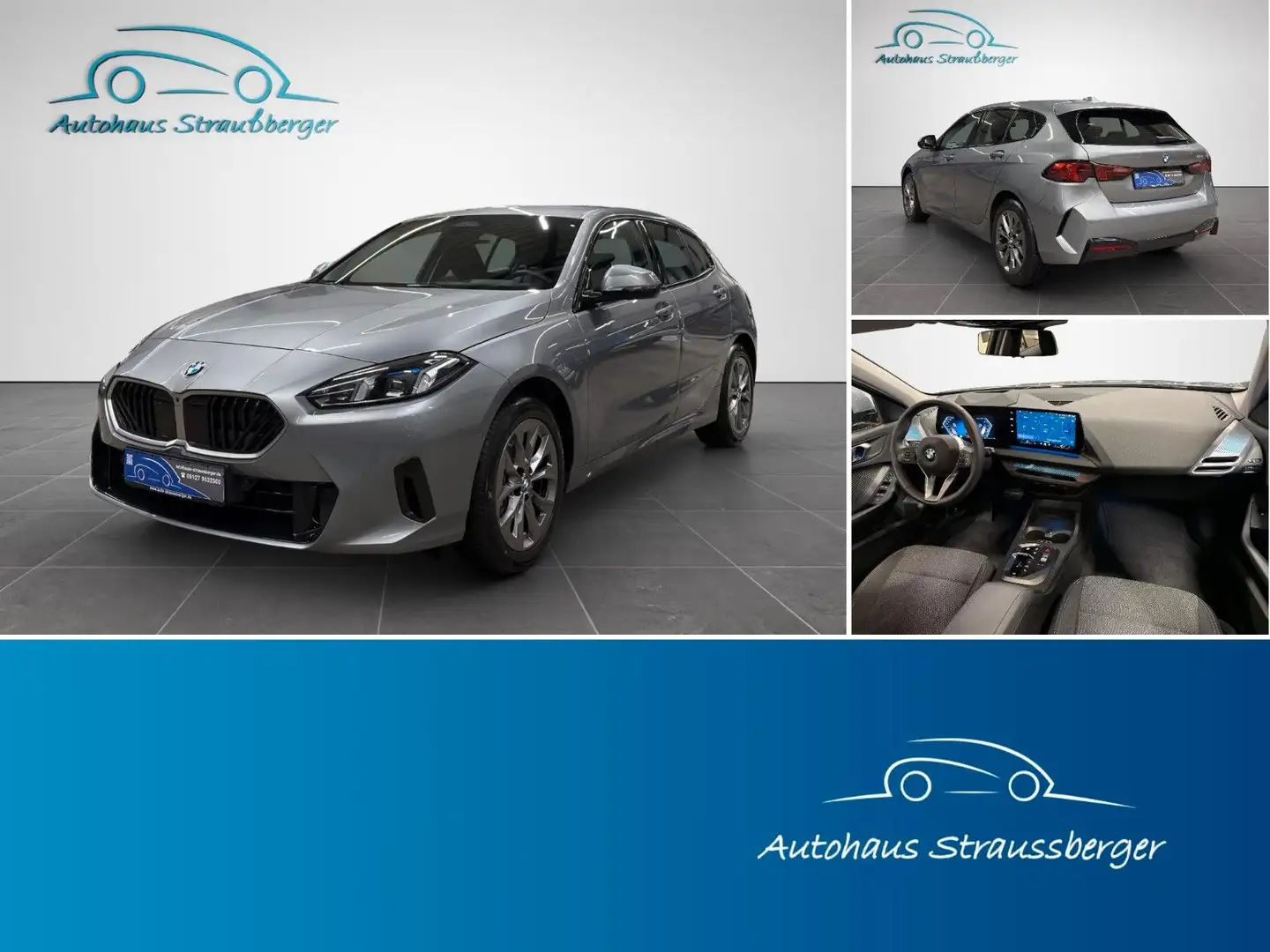 BMW 118 d Lim. 360° 2ZK KZU SHZ LED HuD QI Dashcam Grijs - 1