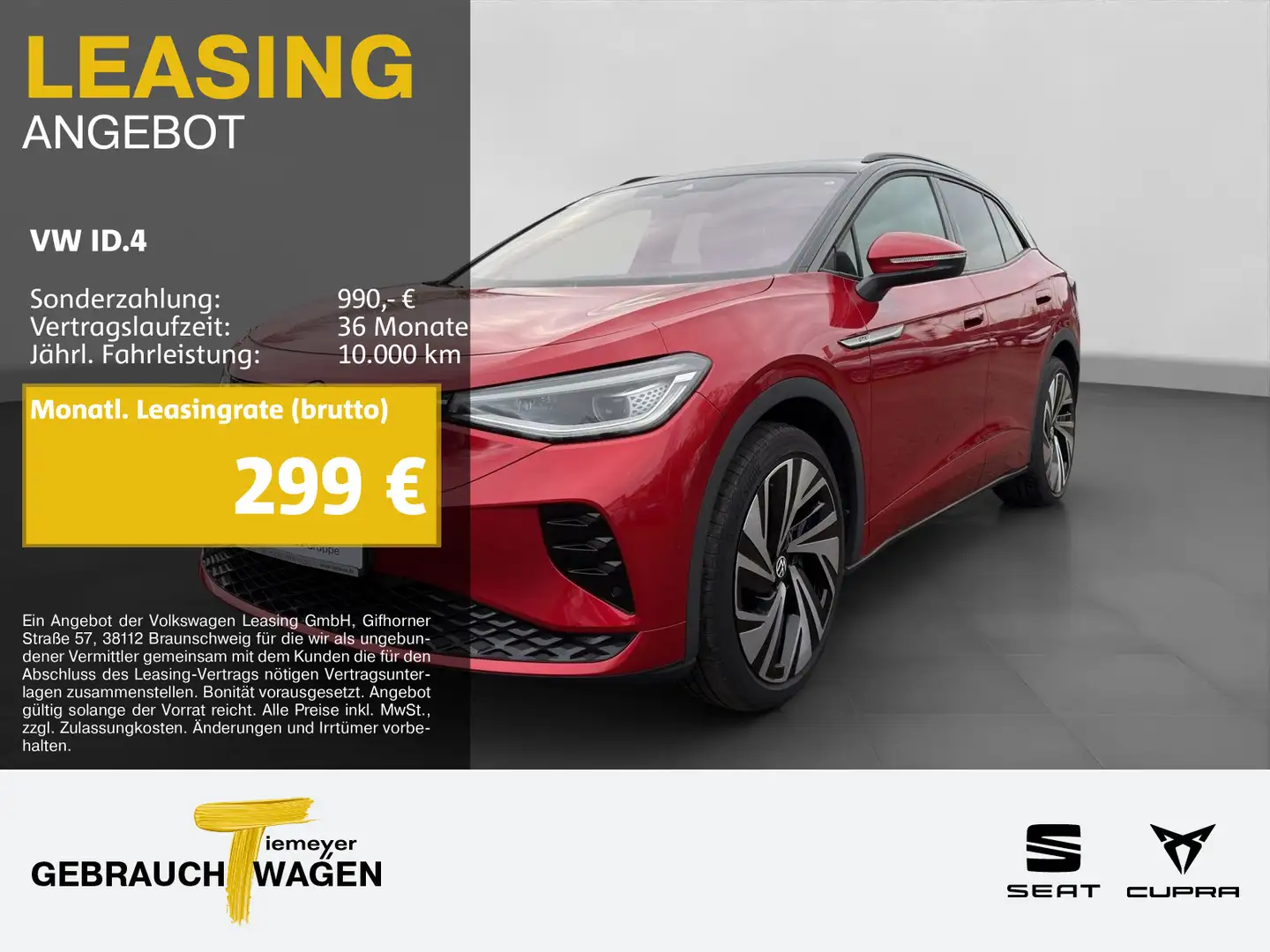 Volkswagen ID.4 GTX 4M HuD ASSIST+ 360 DCC Rot - 1