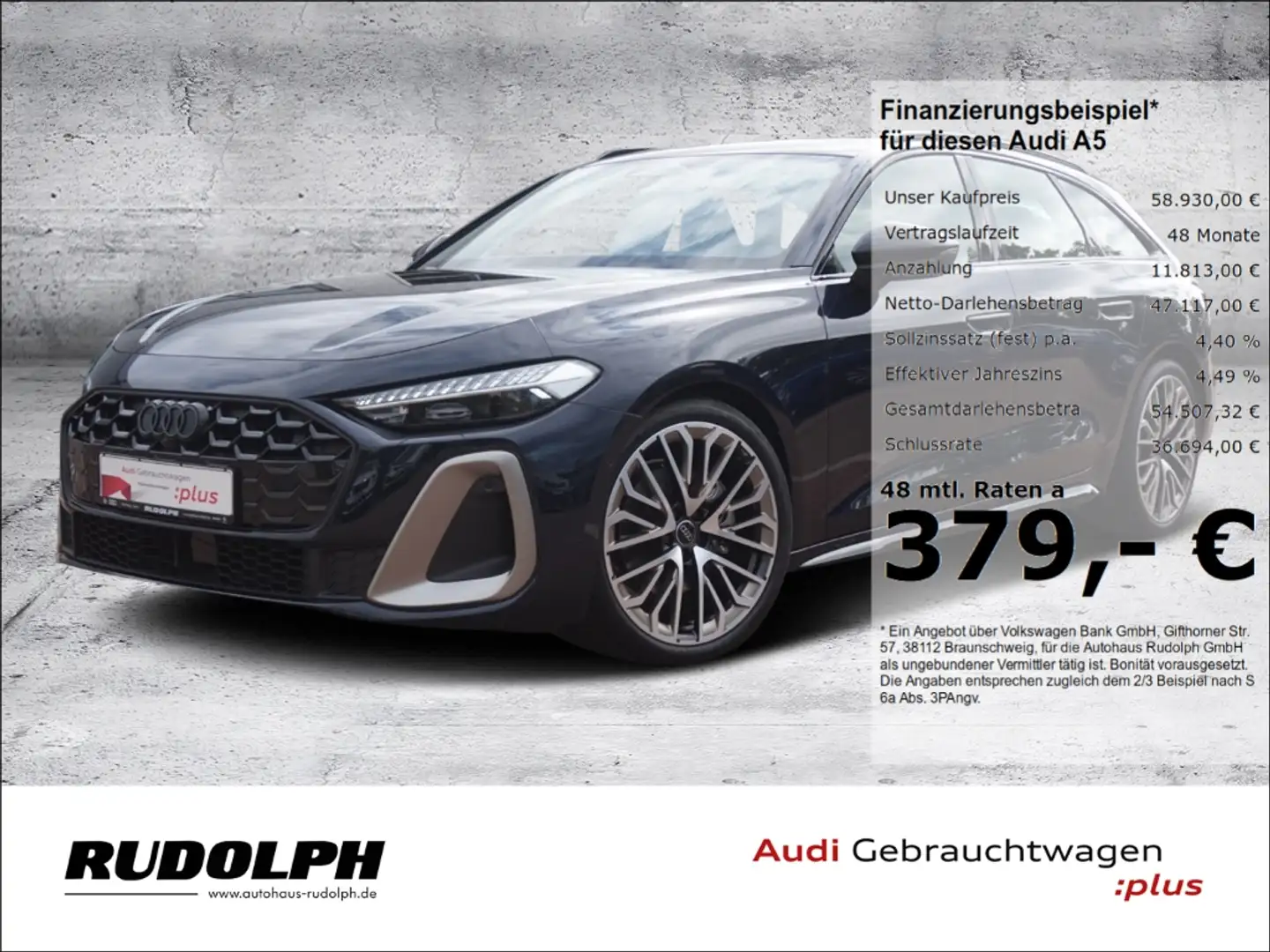 Audi A5 Avant TFSI 150 KW qu. S-tronic S line edition one Bleu - 1