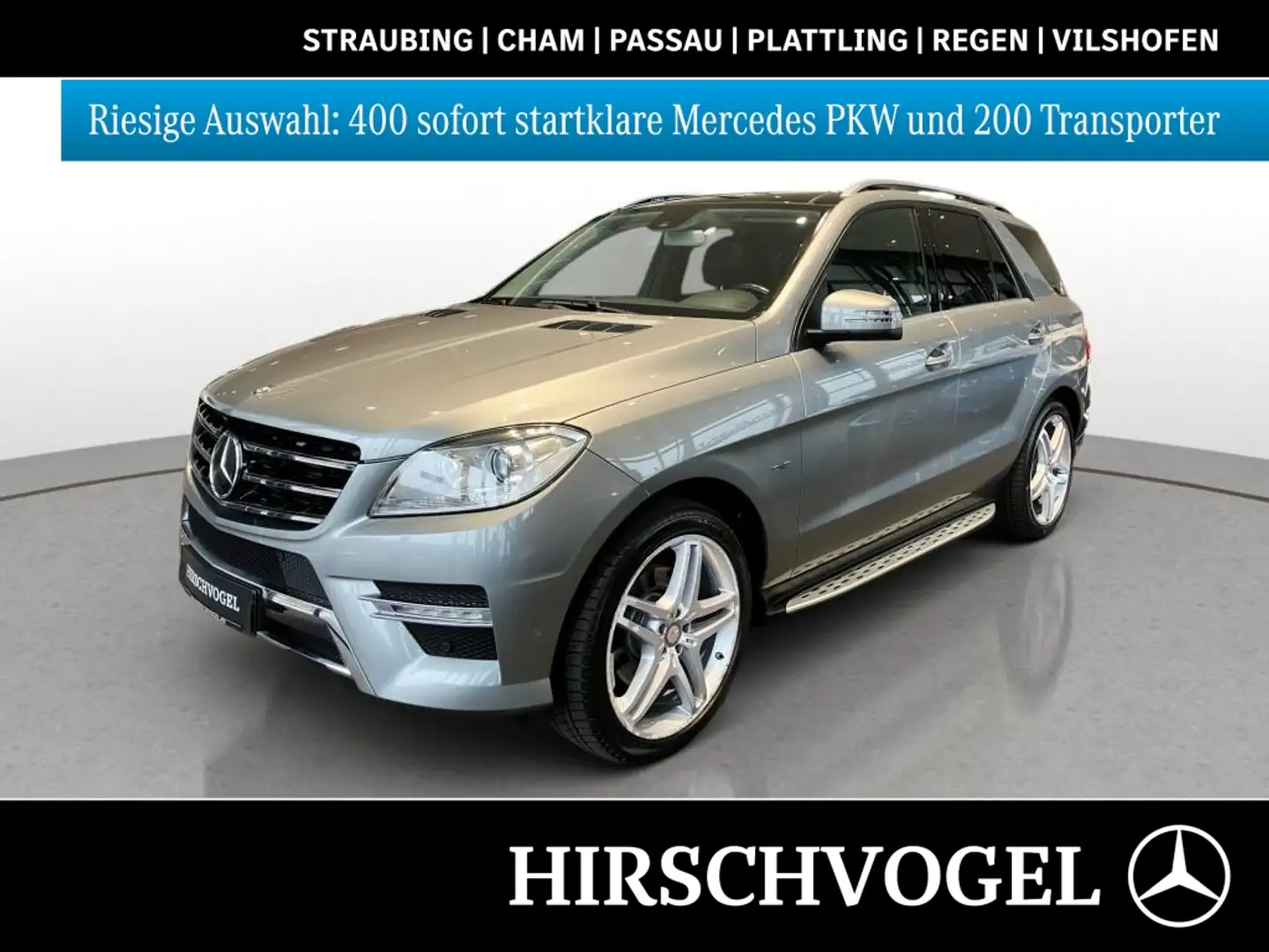 Mercedes-Benz ML 350 BT 4M AMG-Line+AIRMATIC+AHK+DISTRON+Pano Silber - 1