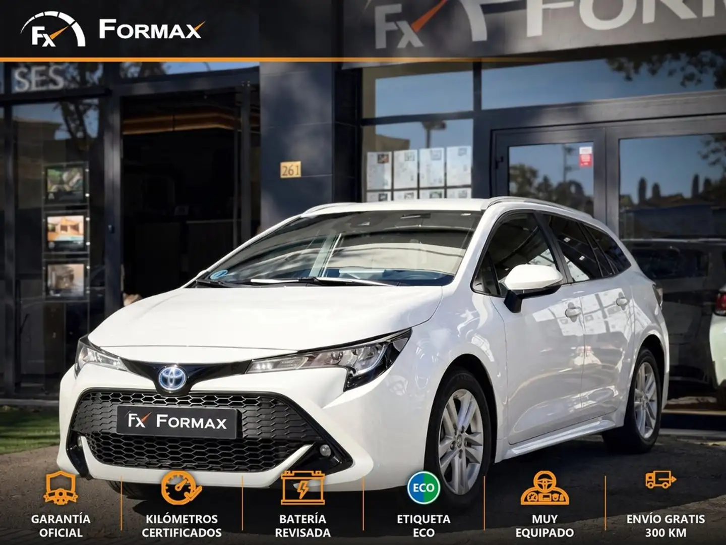 Toyota Corolla 1.8 125H ACTIVE TECH E-CVT TOU SPORT Blanco - 1