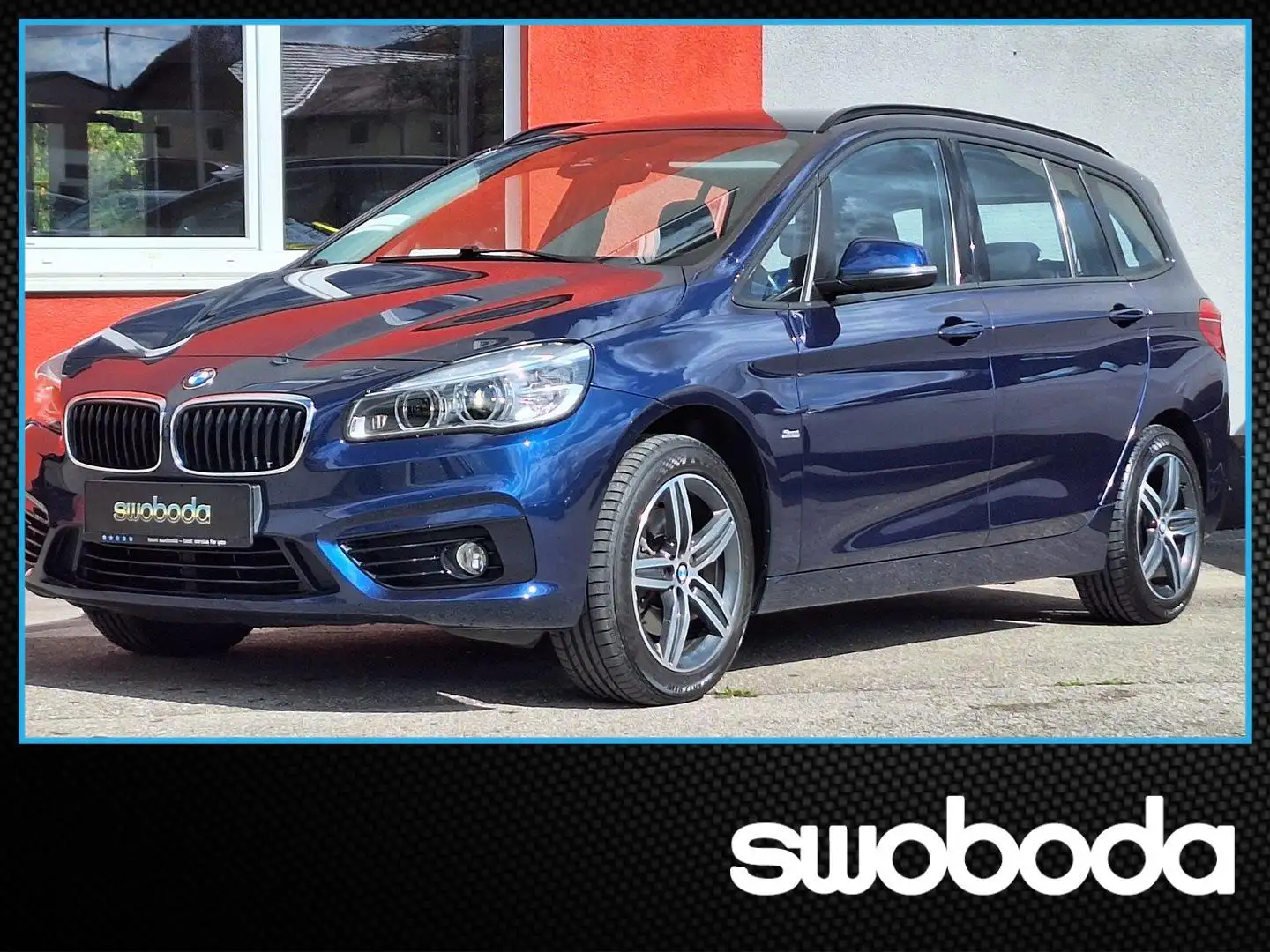 BMW 218 d Gran Tourer 7 SITZER Bleu - 1