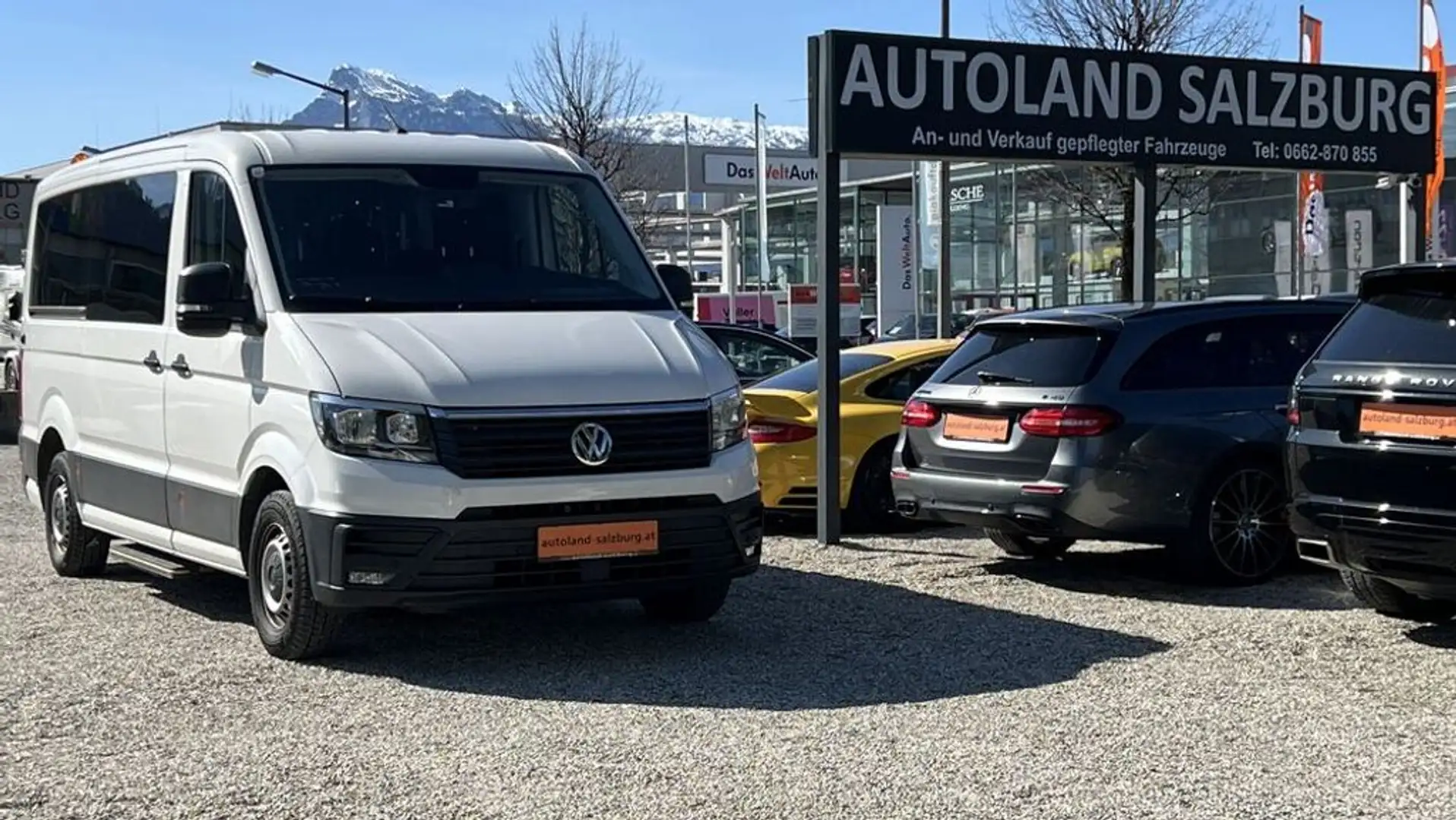 Volkswagen Crafter Kasten 35 mittellang 9 Sitze Laderampe Weiß - 2