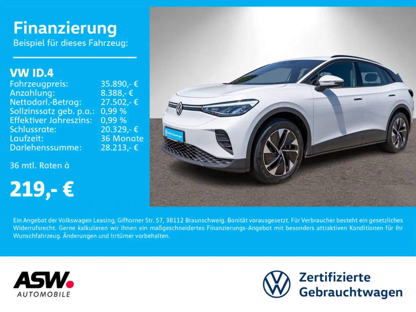 Volkswagen ID.4 Pro LED Navi PDC ACC SHZ Wärmepumpe Wit - 1