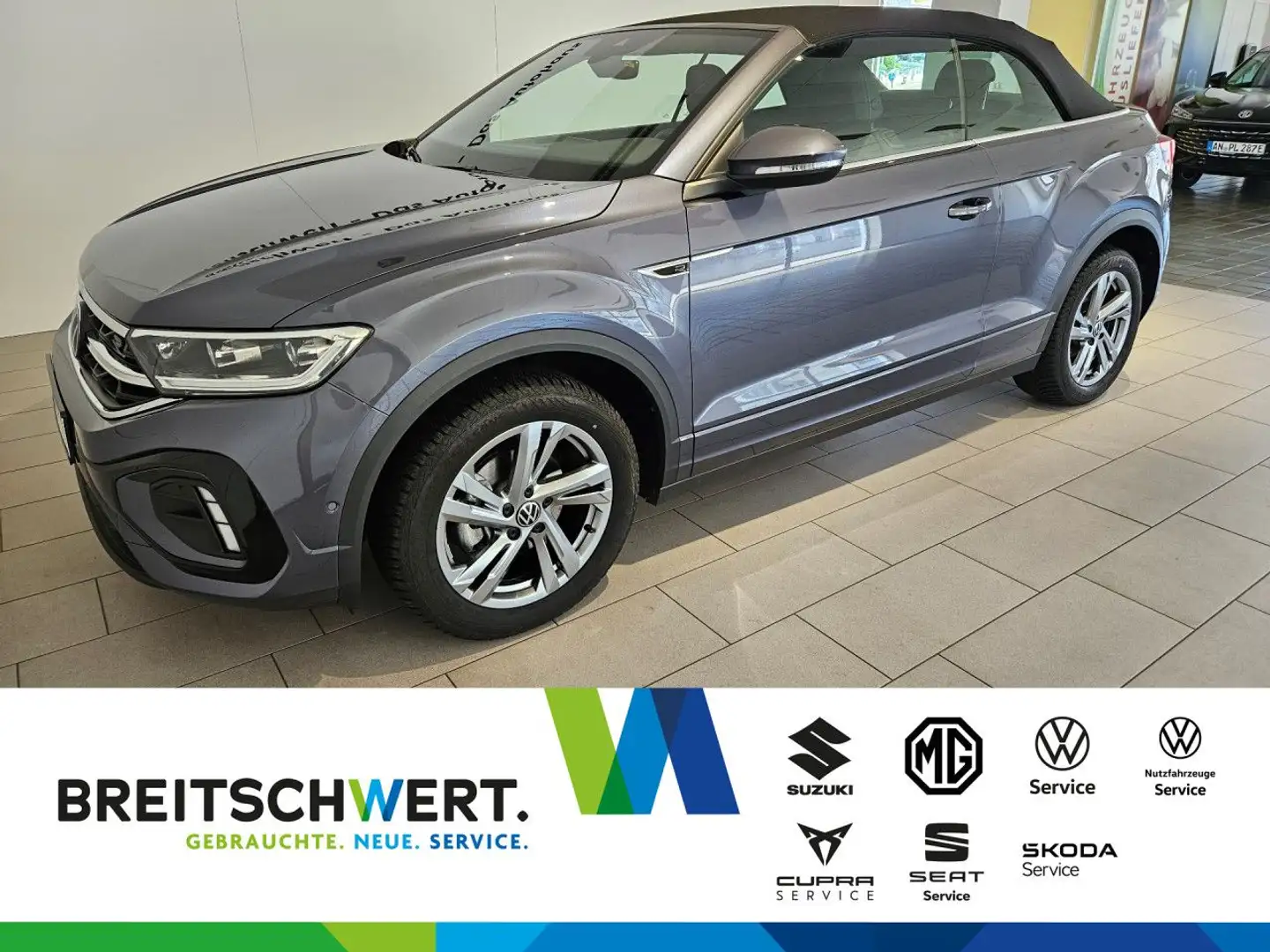Volkswagen T-Roc Cabriolet 1.5 TSI R-Line DSG AHK LED Navi Grau - 1