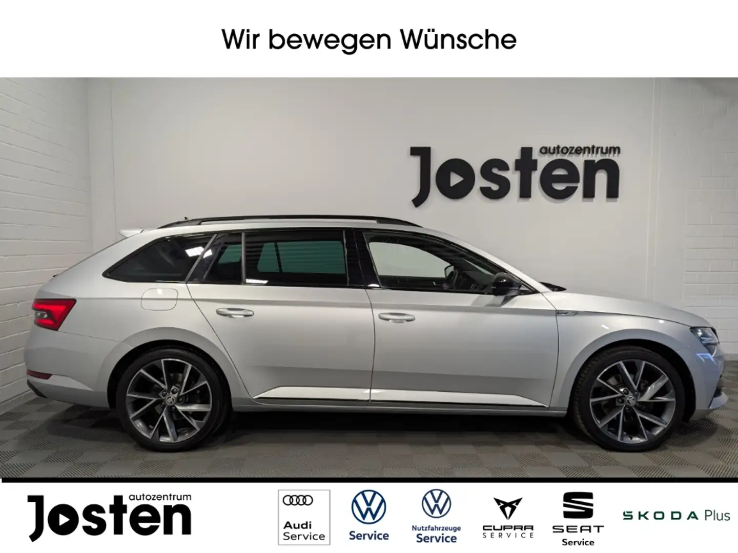 Skoda Superb Combi iV Sportline 1.4 TSI DSG Matrix NAVI PDC E-S Silber - 2