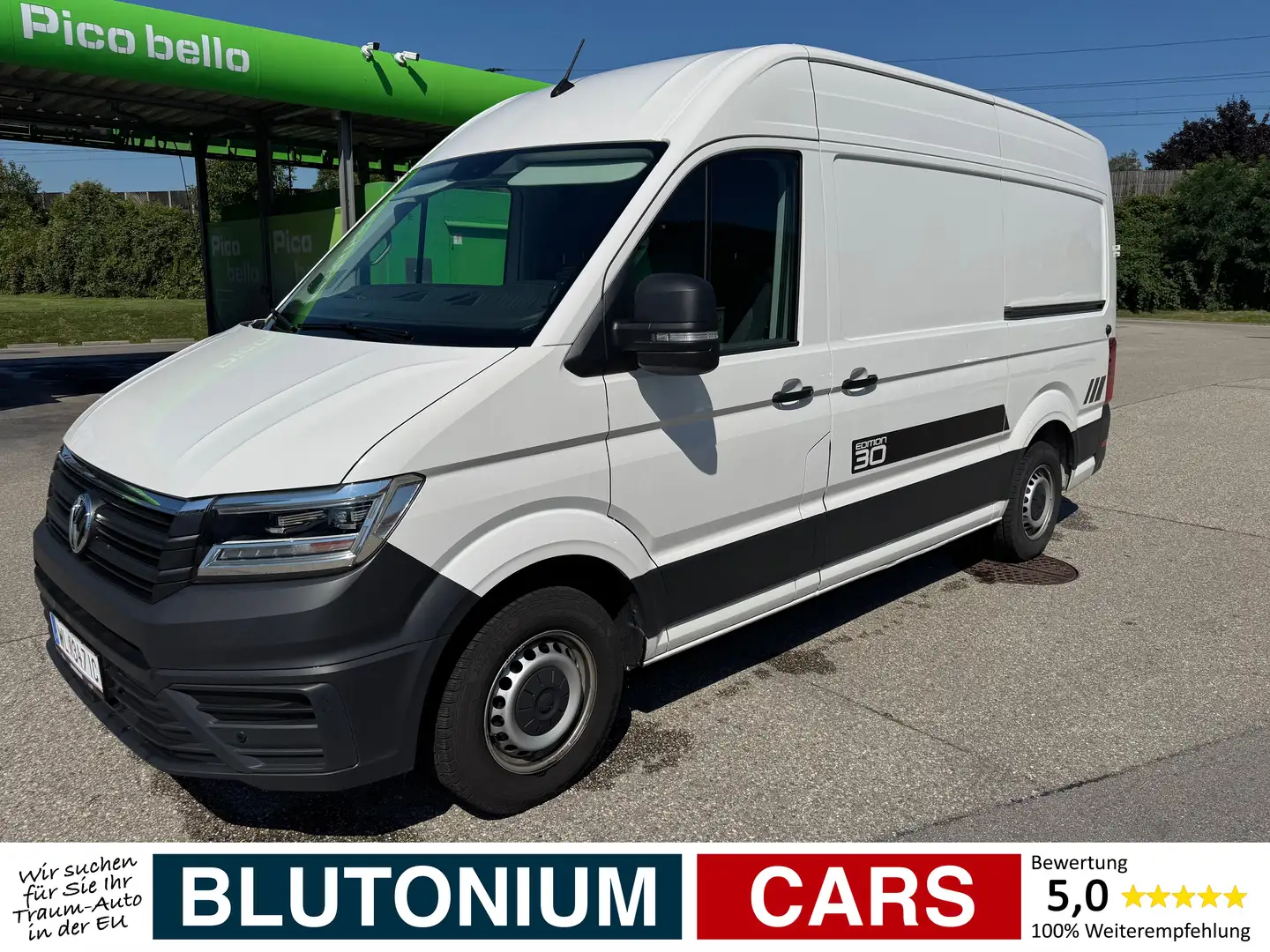 Volkswagen Crafter L3H3 Aut. *ACC*AHK*LED*CAM*VOLL* Weiß - 1