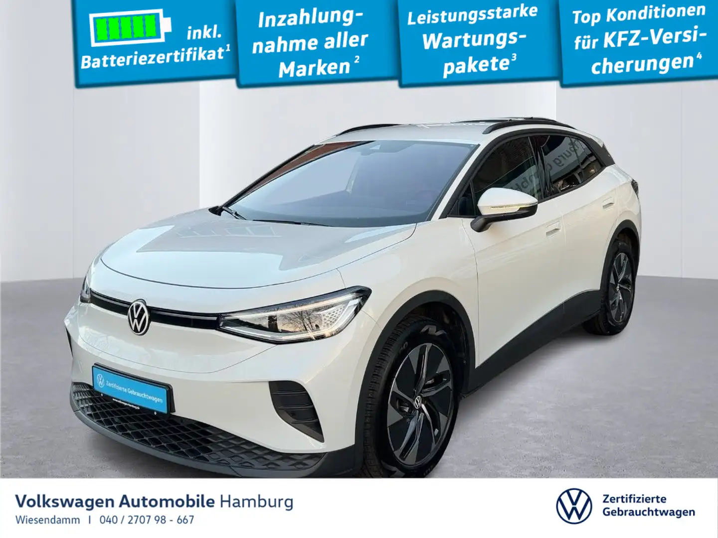 Volkswagen ID.4 Pure Performance LED Navi PDC Weiß - 1