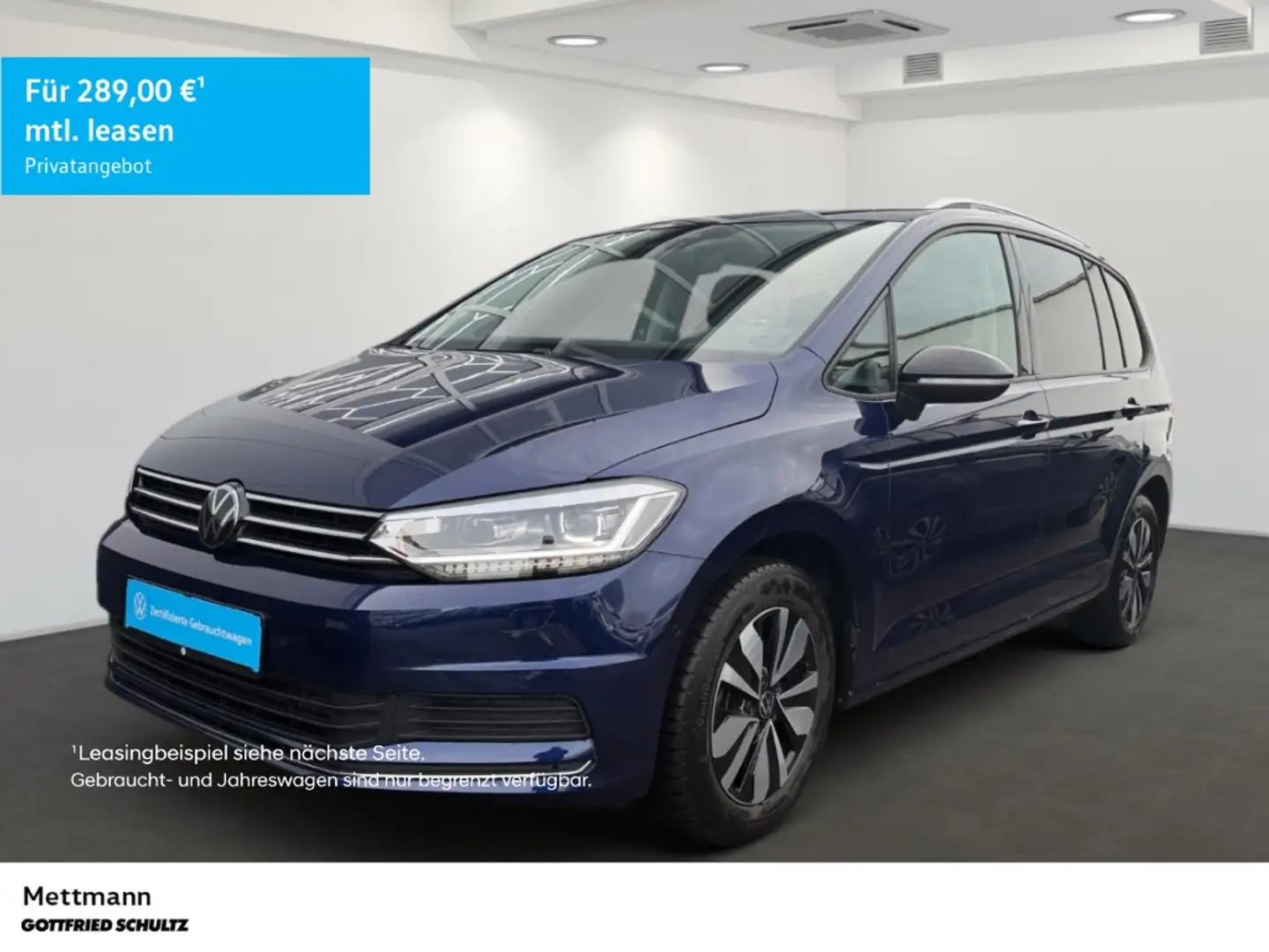 Volkswagen Touran 1.5 TSI Goal DSG NAVI AHK LED PDC SHZ ALU ZV Blau - 1