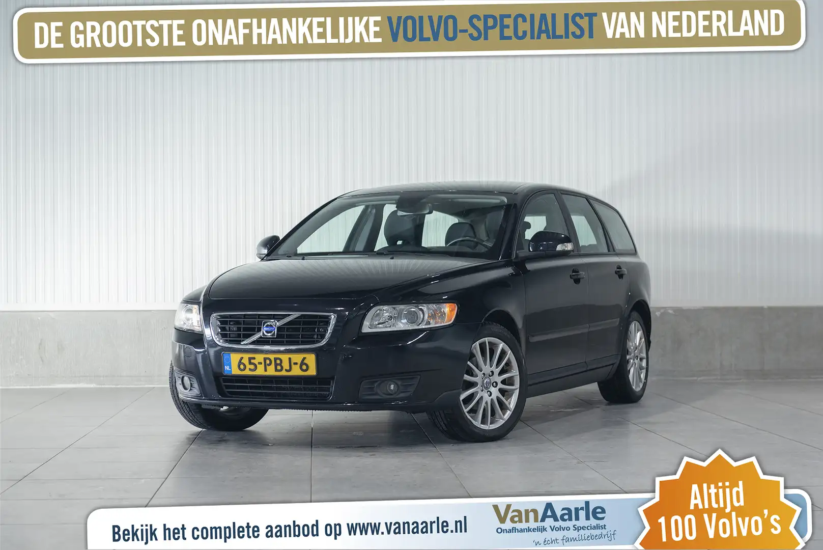 Volvo V50 2.0 Sport Navigatie CruiseControl 145pk Zwart - 1