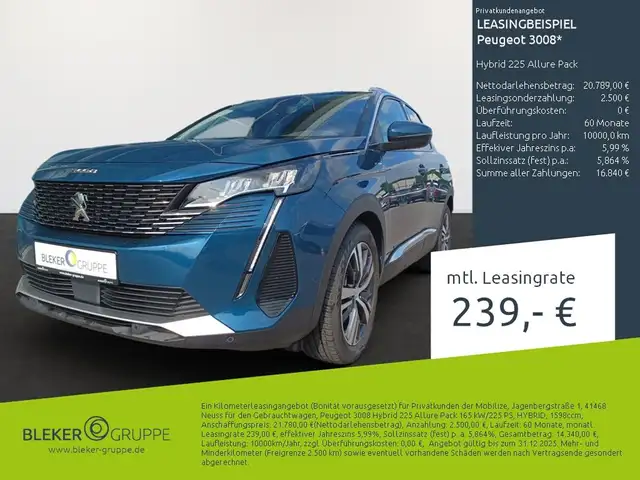 Peugeot 3008 Hybrid 225 Allure Pack