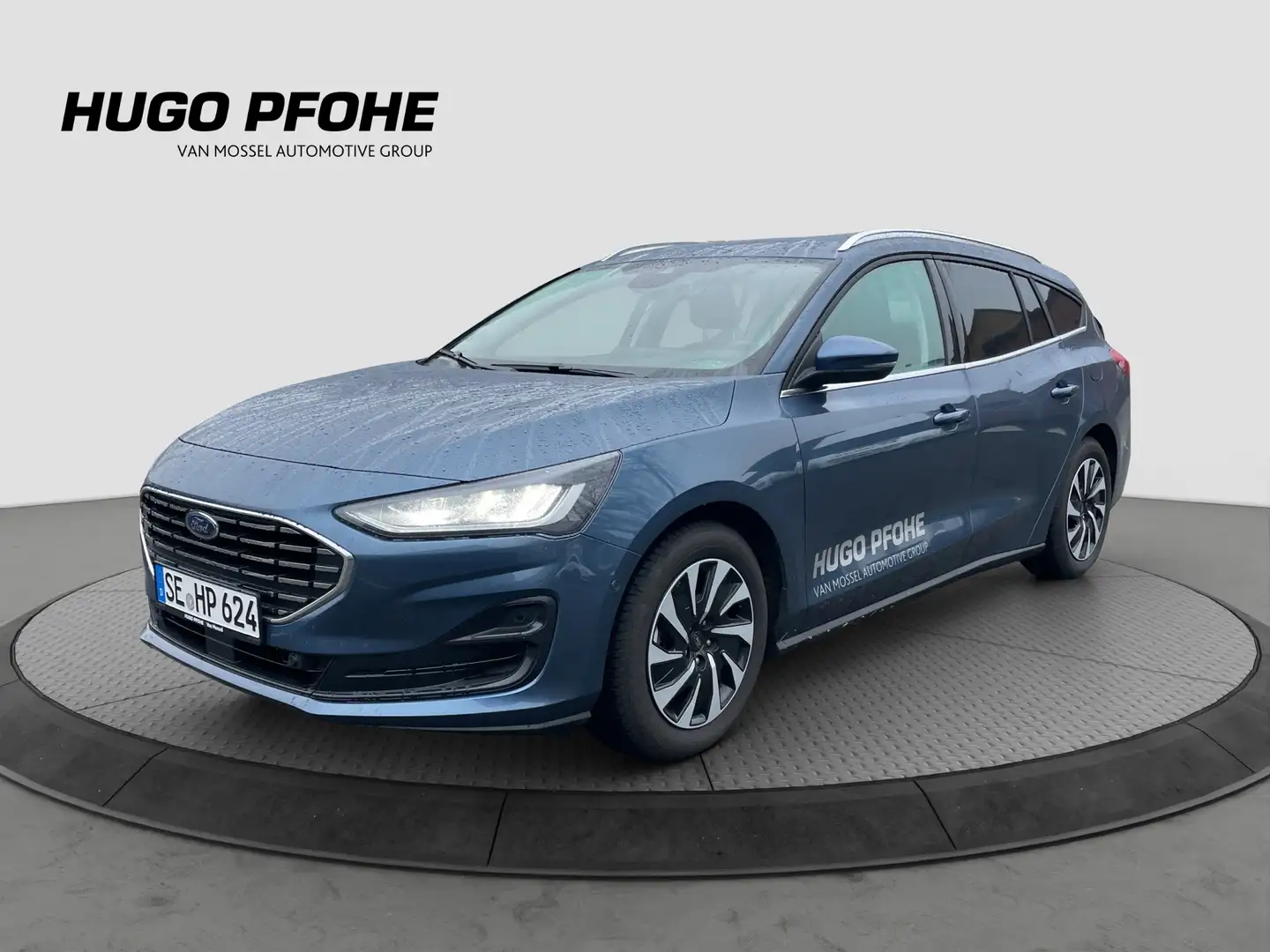 Ford Focus Titanium Turnier 1.0 EB MHEV NAV KAM PDC BT Navi S Blau - 1