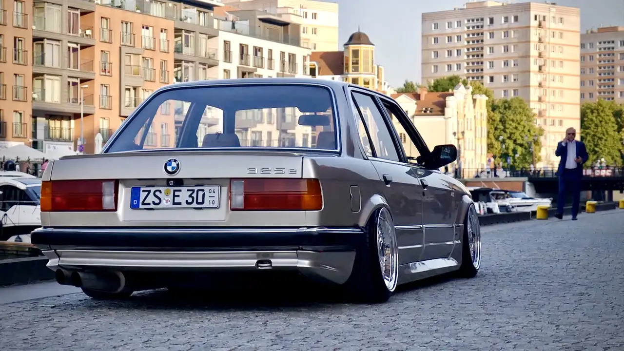 BMW 325 Eta E30 Airride BBS RS Zebder Leder TÜV, foto 2