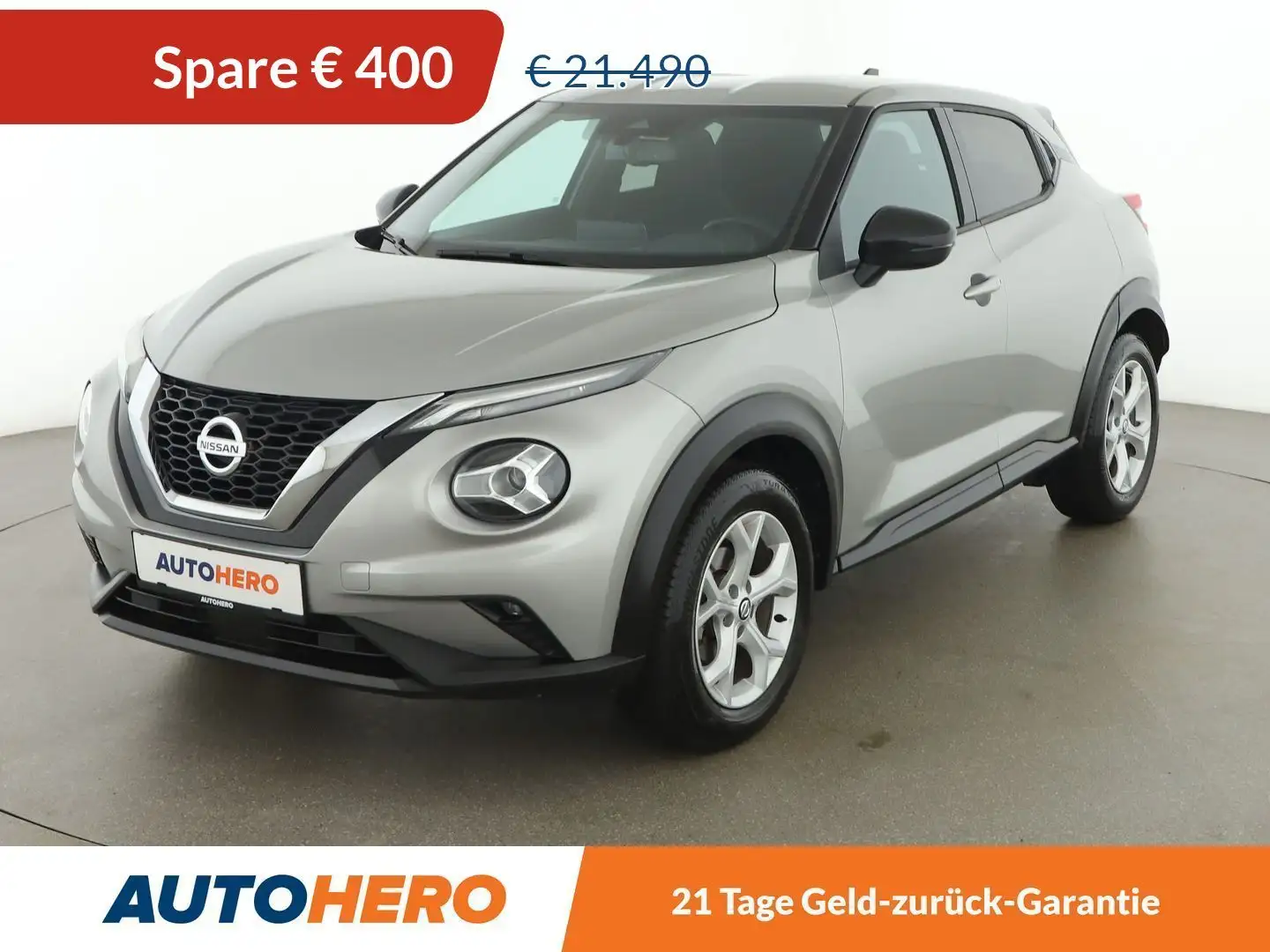 Nissan Juke 1.0 DIG-T Tekna Aut. *LED*NAVI*CAM*SPUR* Grau - 1