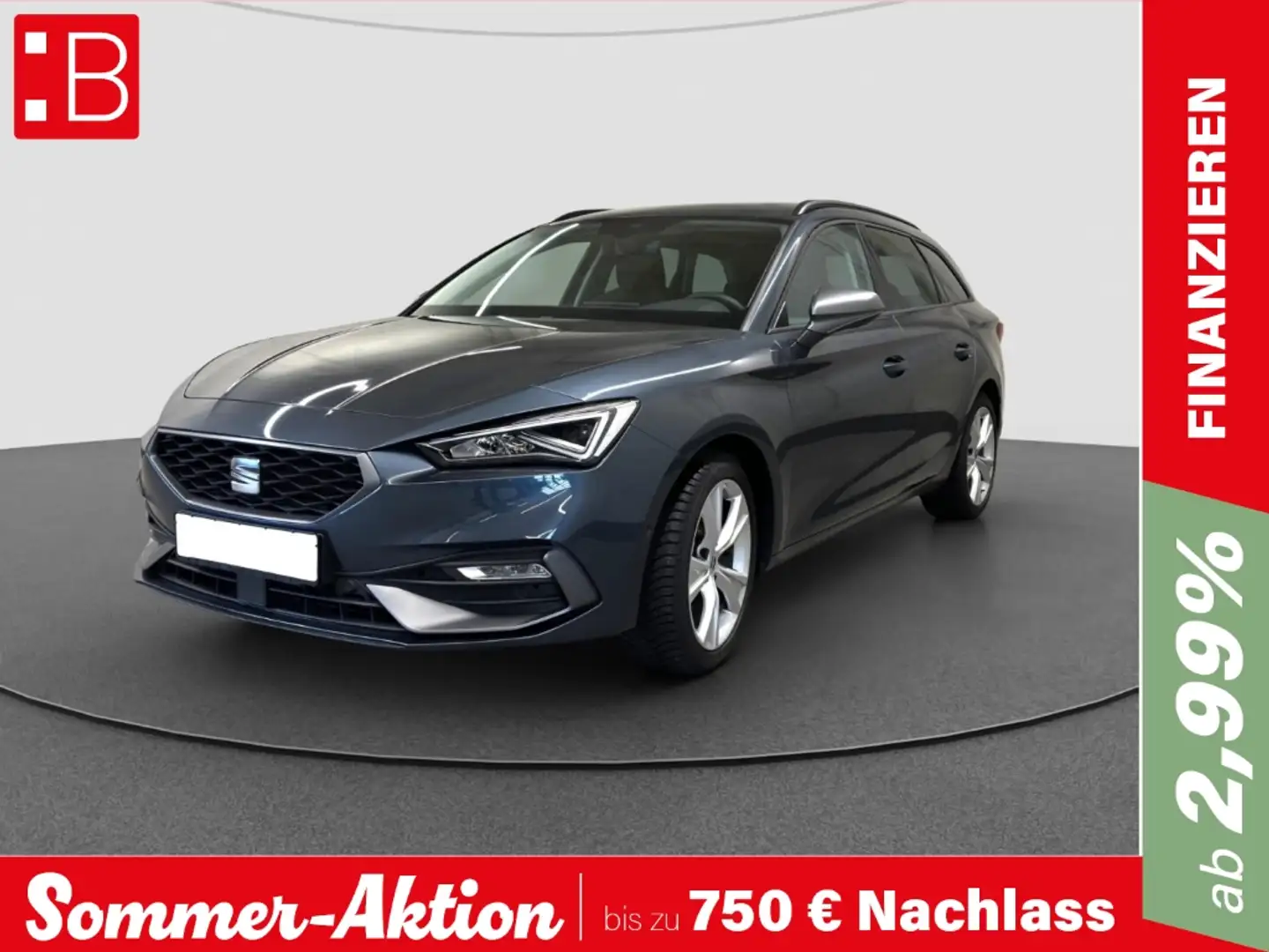 SEAT Leon SP 1.5 eTSI DSG FR AB 250EUR NAVI KAMERA SHZ Grau - 1