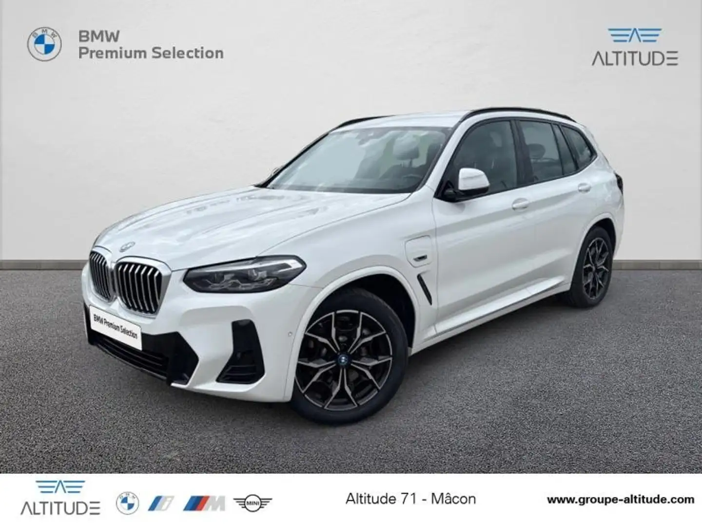 BMW X3 xDrive30e 292ch M Sport Blanc - 1